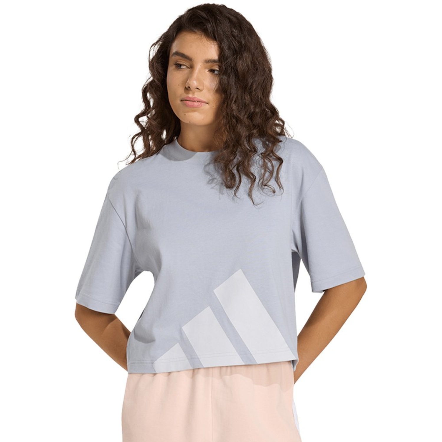 Blusa Cropped adidas Boyfriend Essentials Big Logo - Feminino - Foto 1