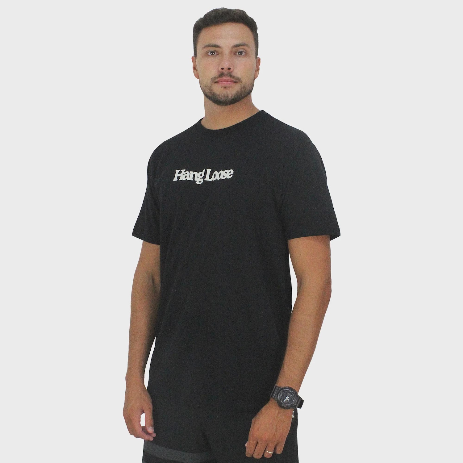 Camiseta Hang Loose Typo - Masculina - Foto 1
