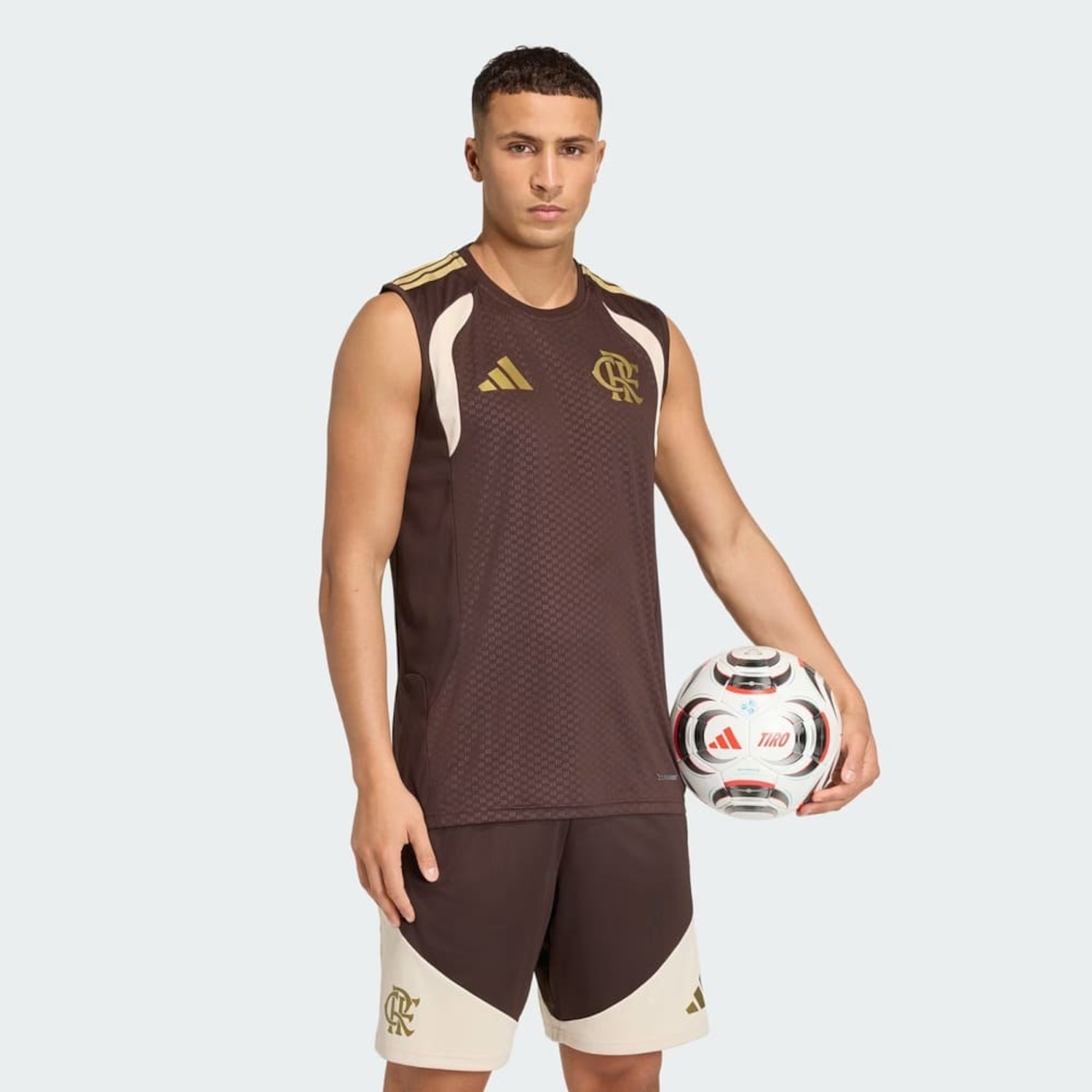 Camiseta Regata do Flamengo Treino adidas 2026 - Masculina - Foto 1