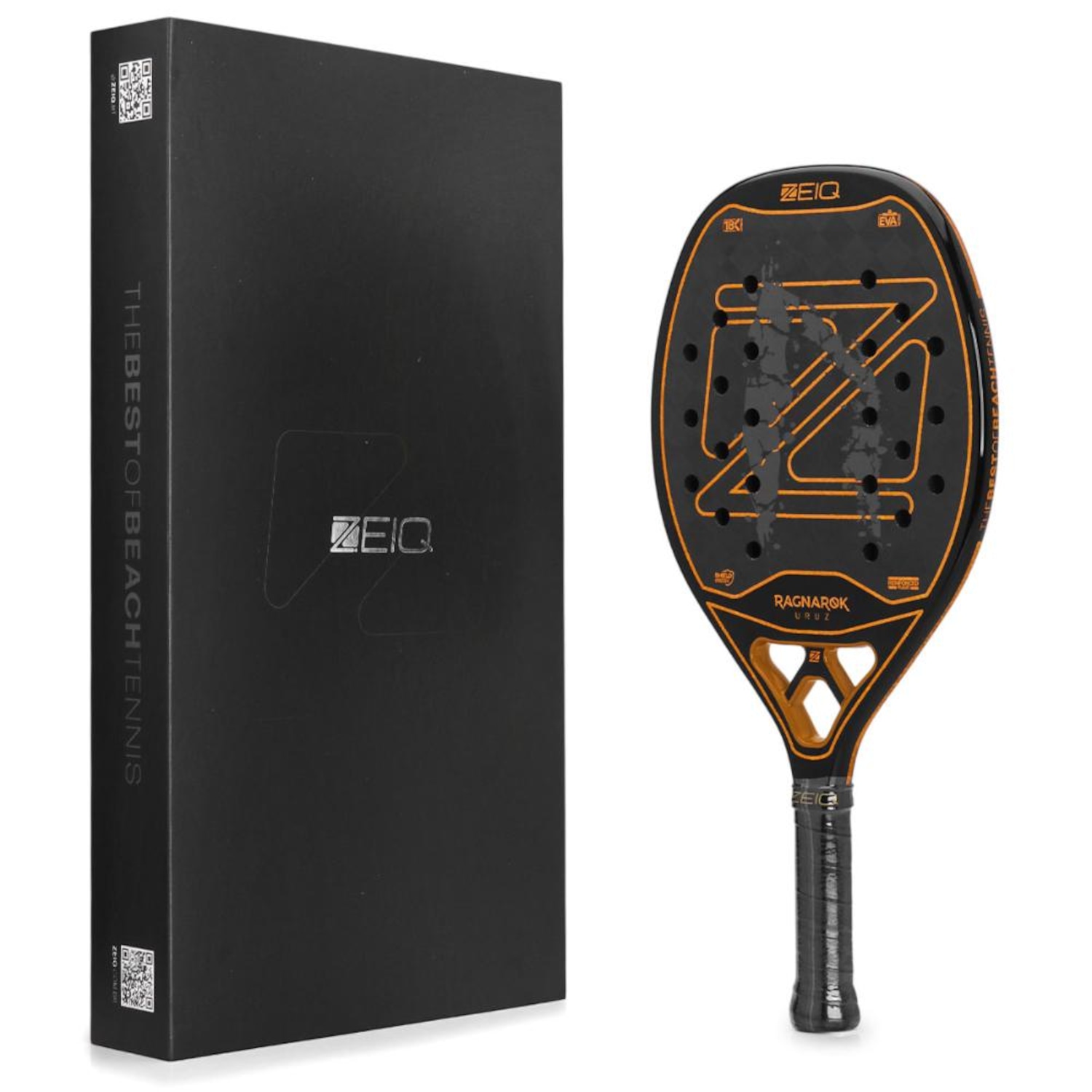 Raquete de Beach Tennis Zeiq Ragnarok Uruz 18K 2026 - Foto 1