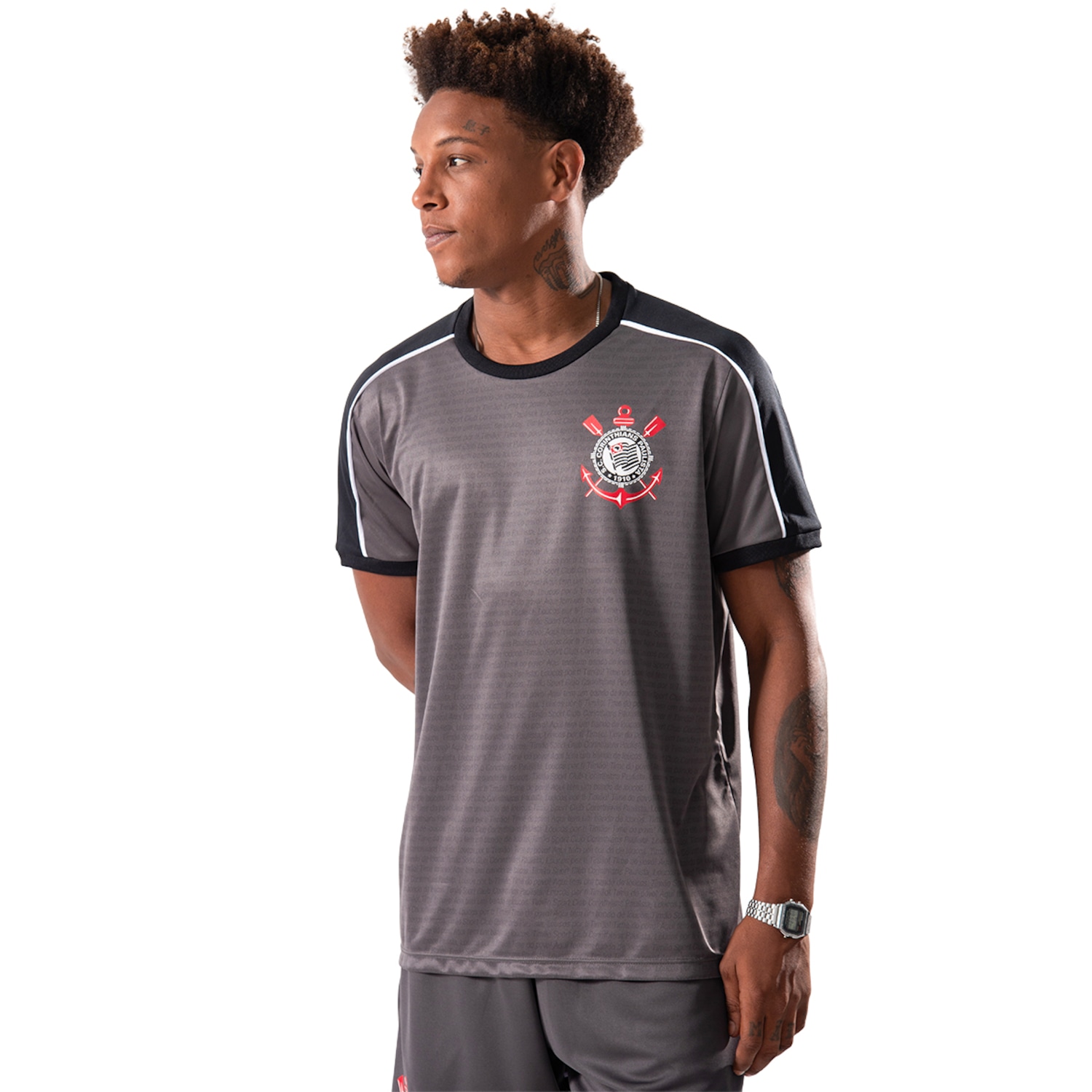 Camisa do Corinthians Mito Braziline Licenciada - Masculina - Foto 1