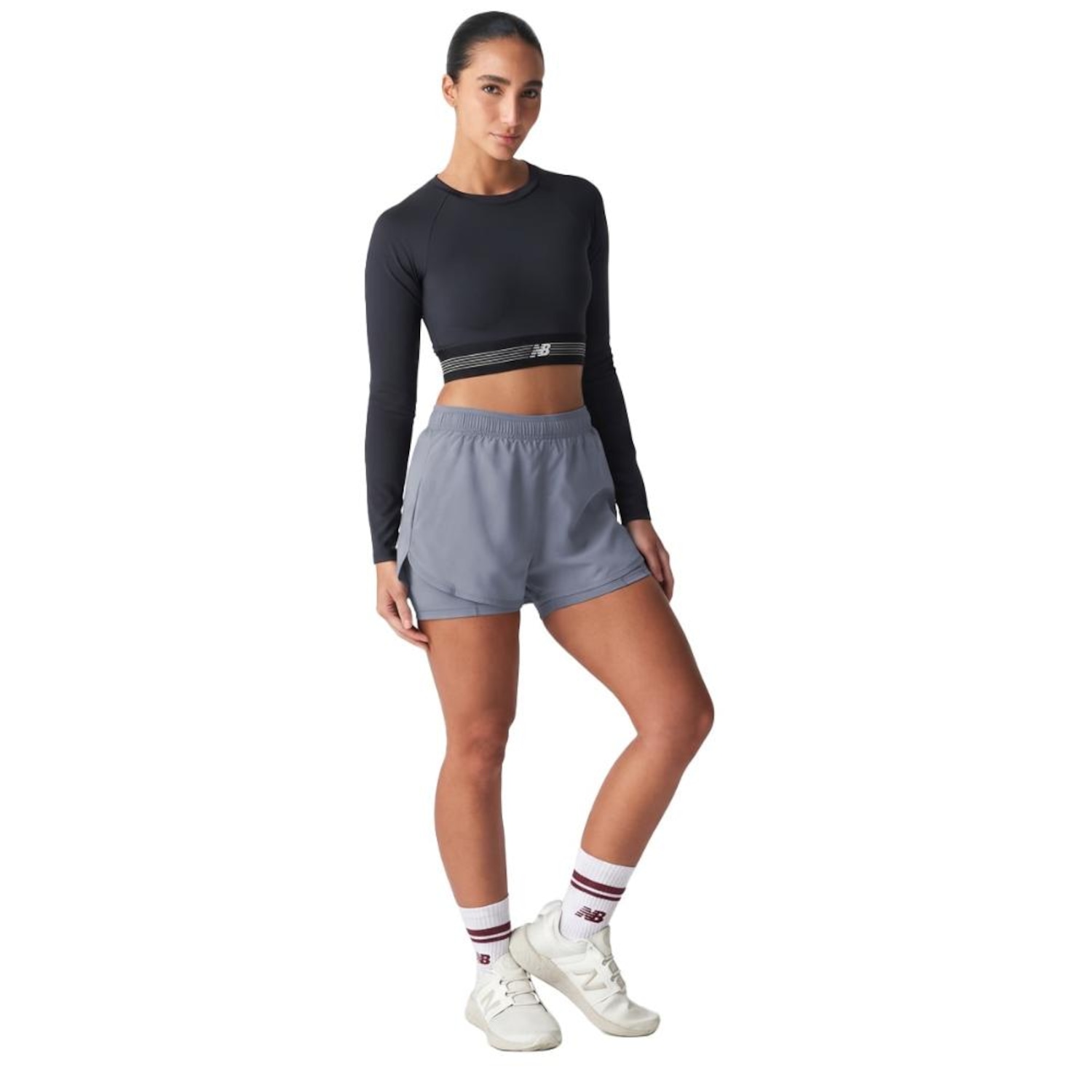 Shorts New Balance Sport Essentials 2 In Feminino - Foto 1