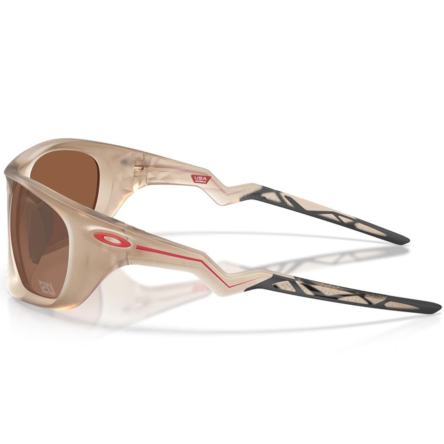 Óculos de Sol Oakley Lateralis Matte Sepia Prizm Tungsten - Foto 2