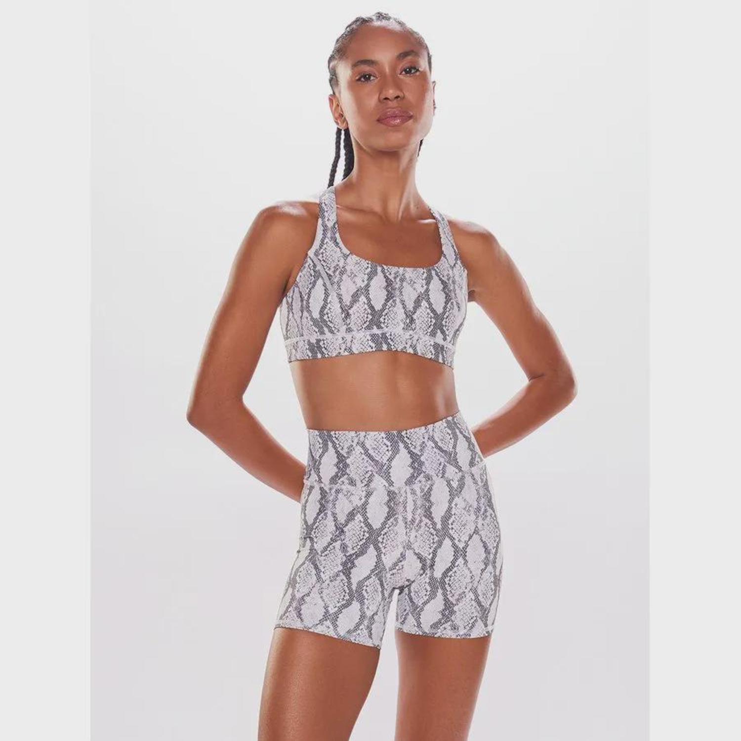 Top Alça Cruzada Bodyforsure Píton - Feminino - Foto 1