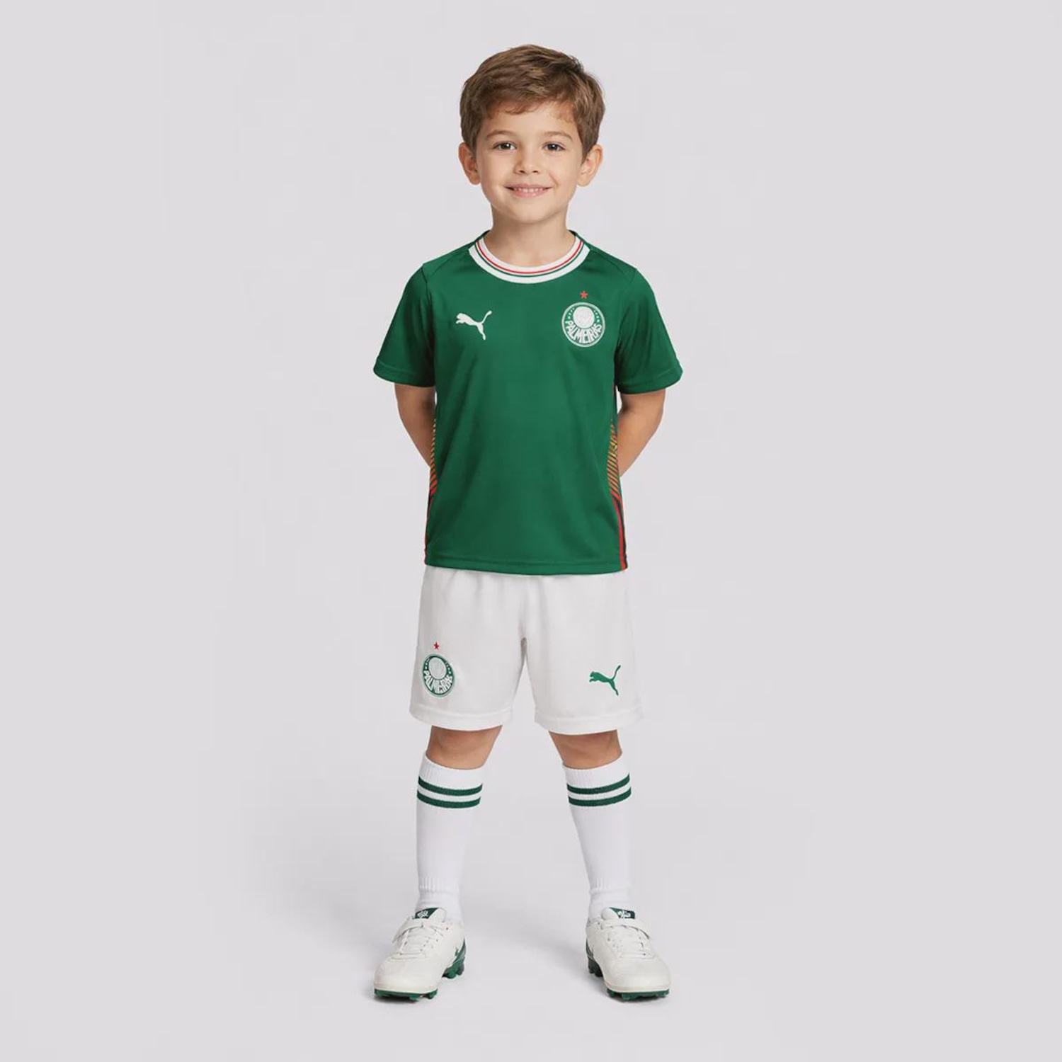 Kit do Palmeiras I 2026 Infantil Puma - Foto 1