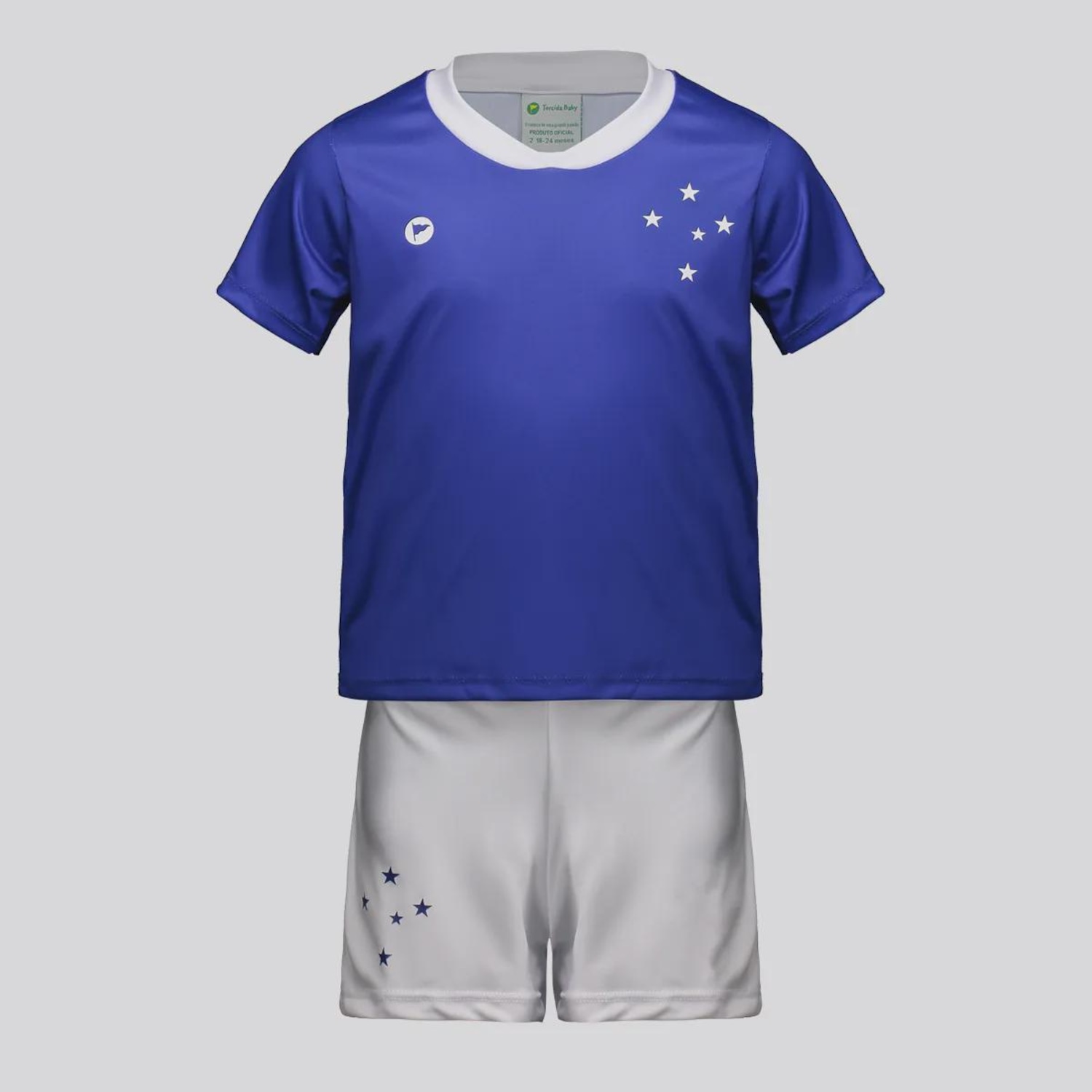 Kit do Cruzeiro Baby com Bordado FutFanatics Infantil - Foto 1