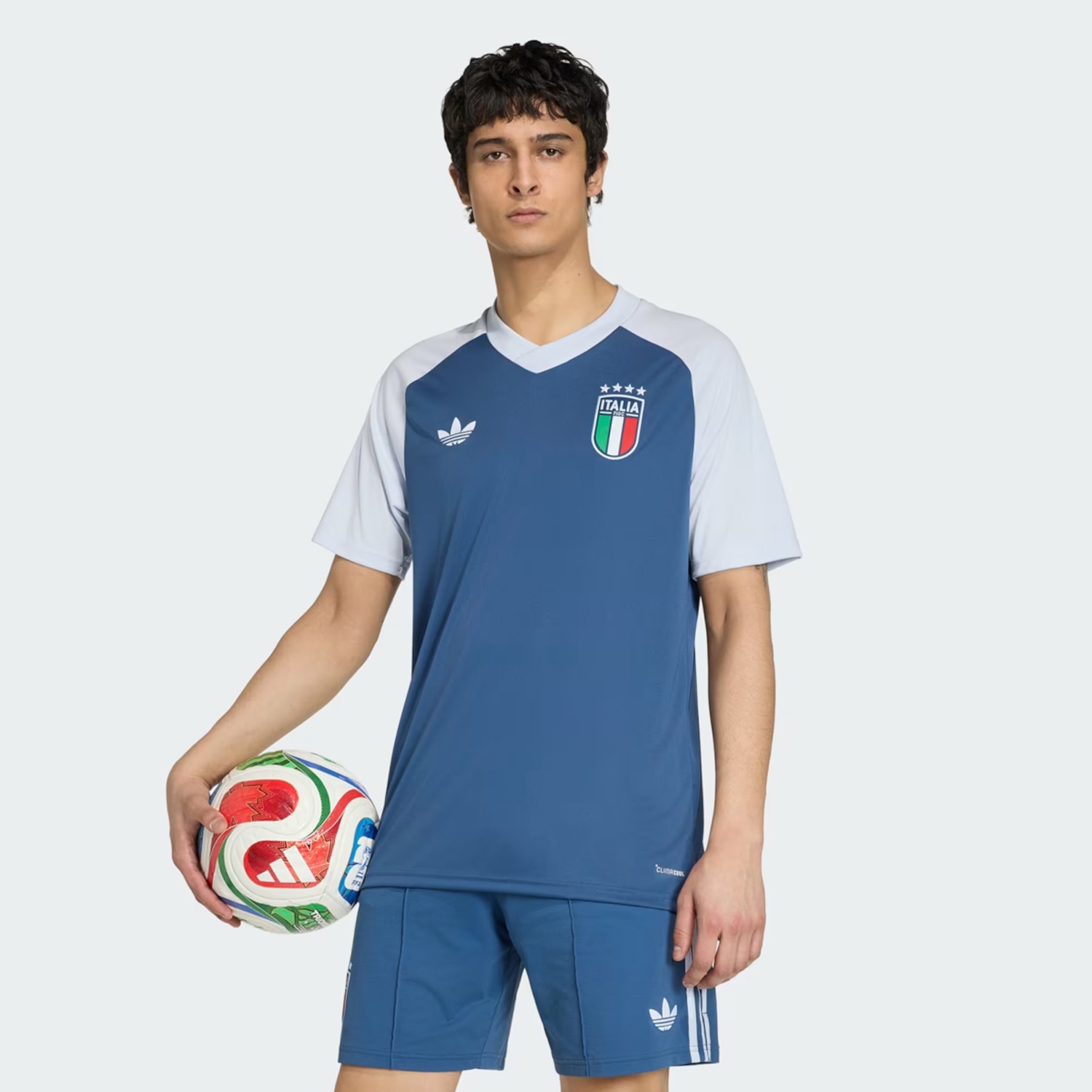 Camisa Itália Pré-Jogo II 2026 adidas Masculina - Foto 1