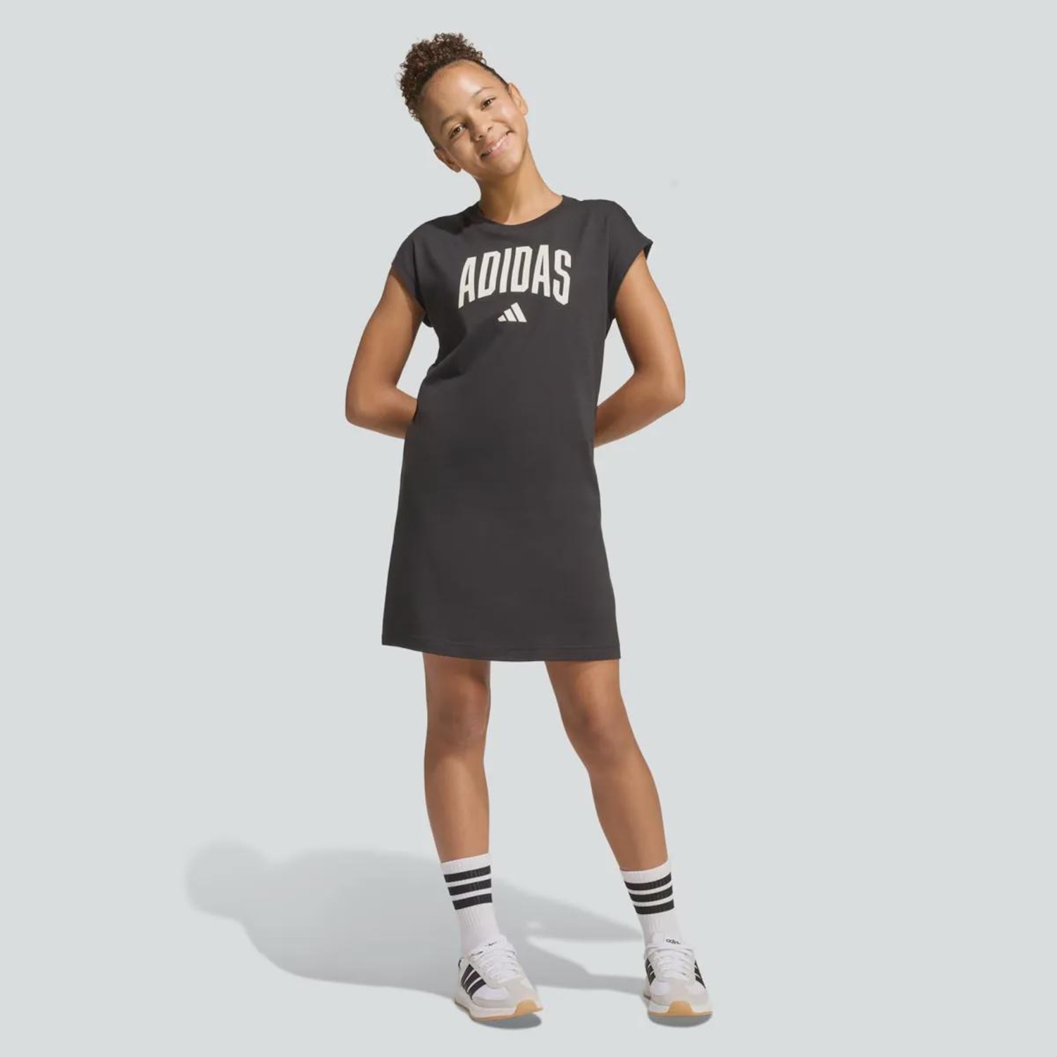 Vestido Infantil Collegiate adidas - Foto 1