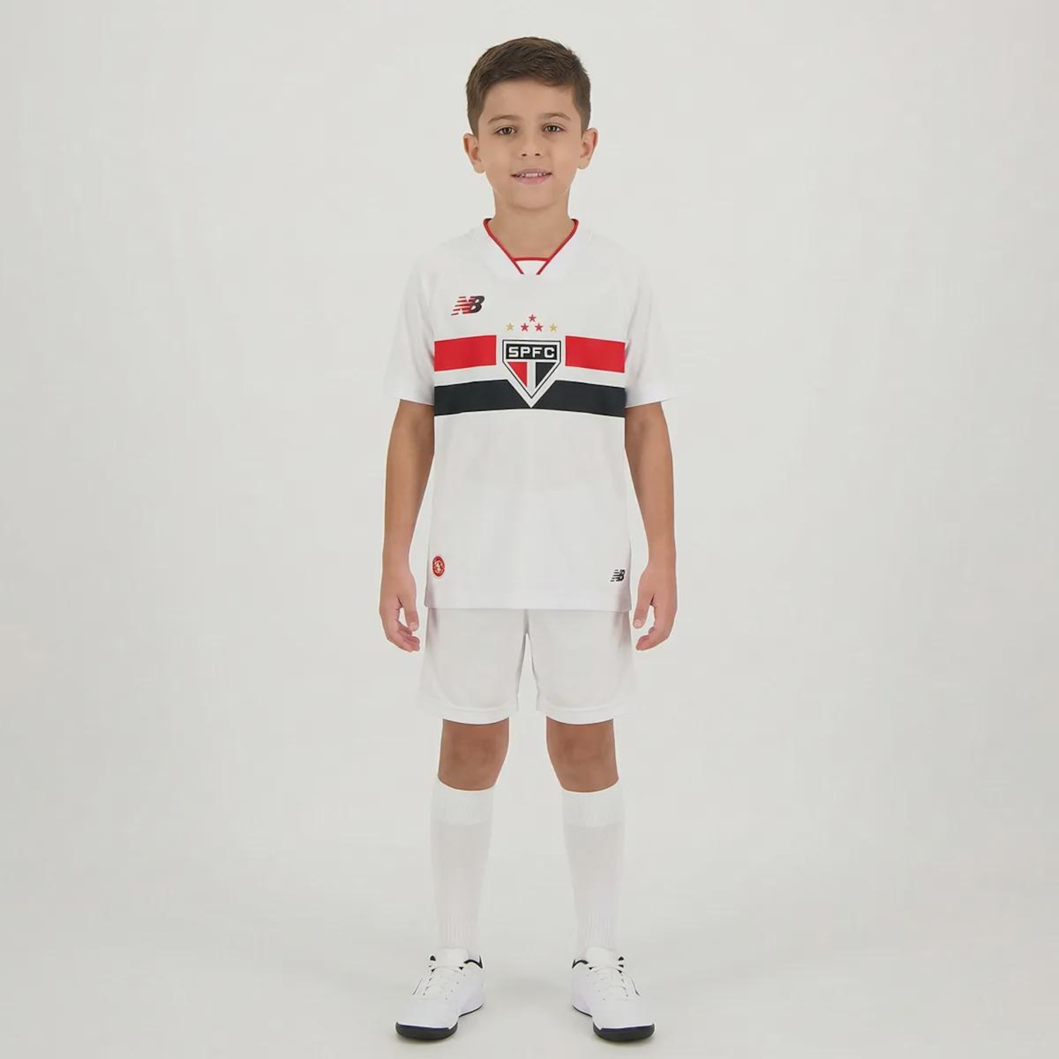 Camisa São Paulo I 2026 New Balance Infantil - Foto 1