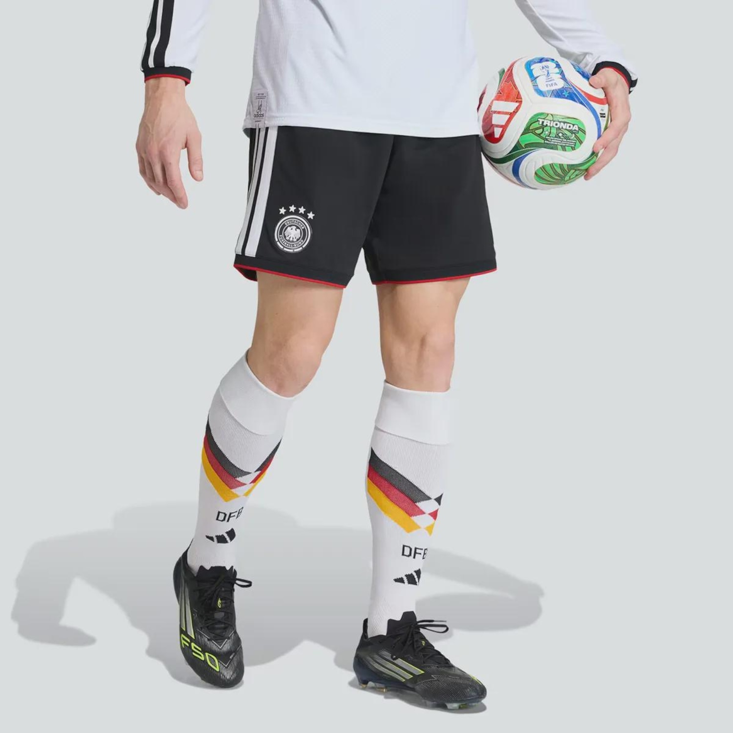 Calção da Alemanha I 2026 adidas Masculino - Foto 1