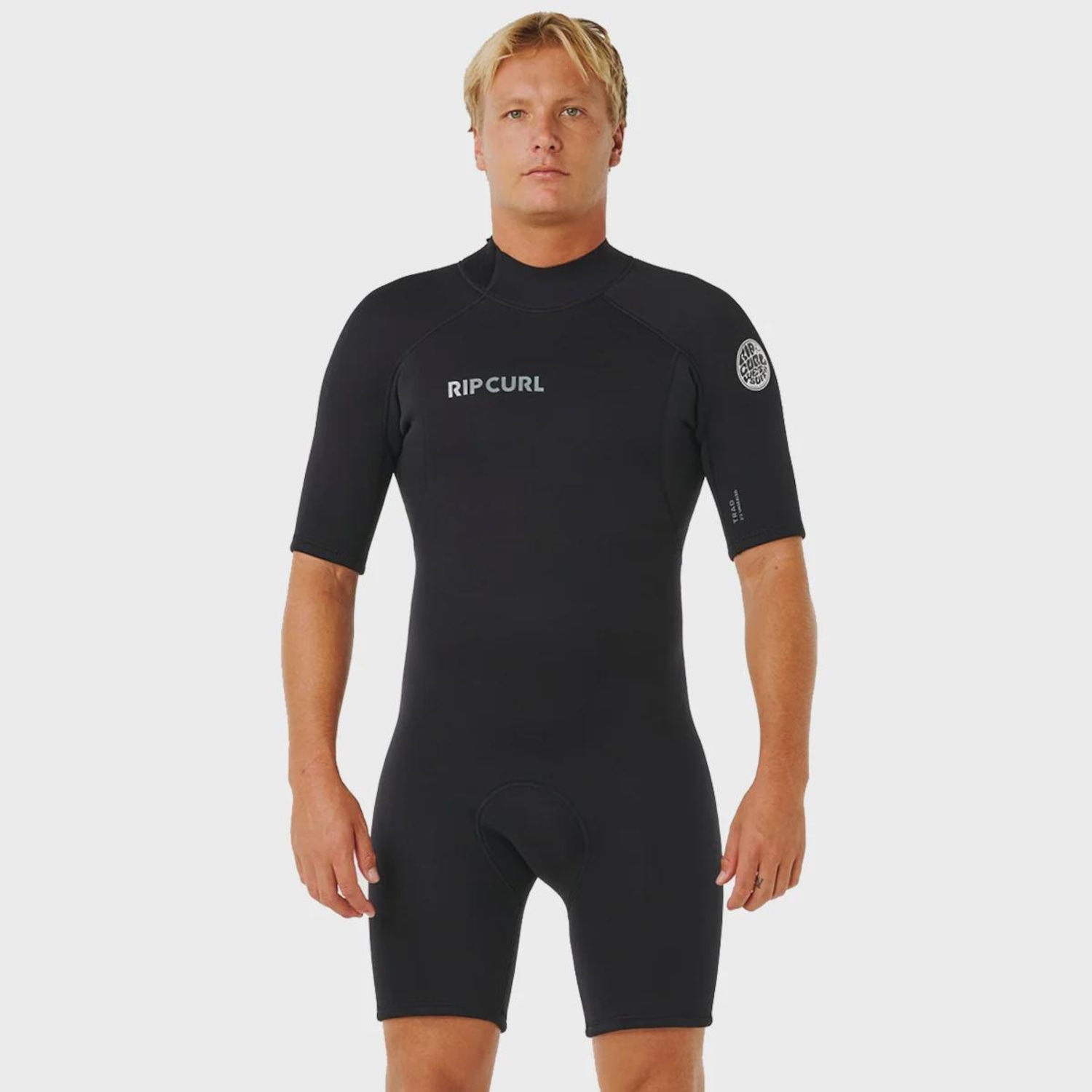 Short John Masculino Rip Curl Trad Back Zip Black 2/2mm - Foto 1