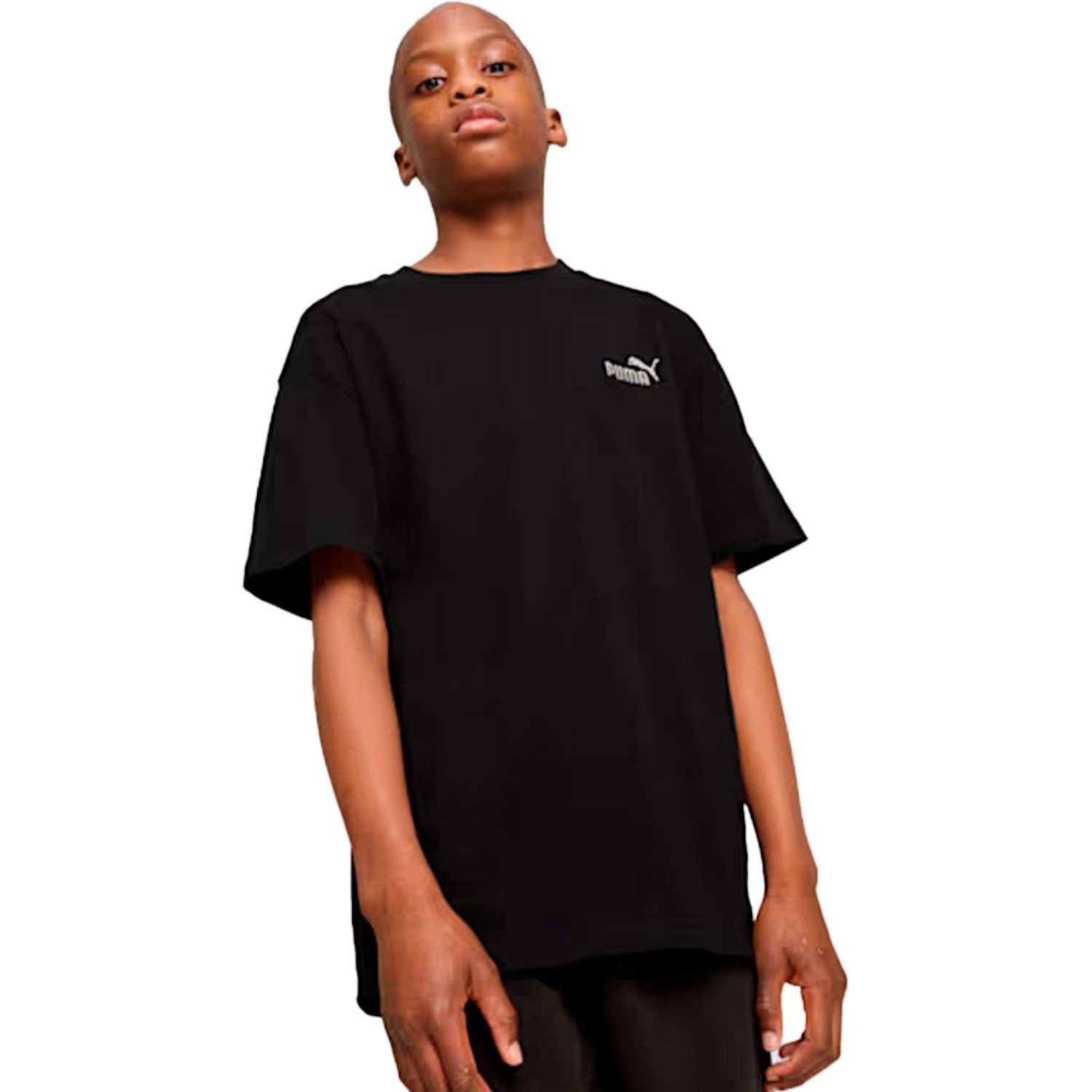 Camiseta Puma Essentials Small No. 1 Logo Juvenil Masculina - Foto 1