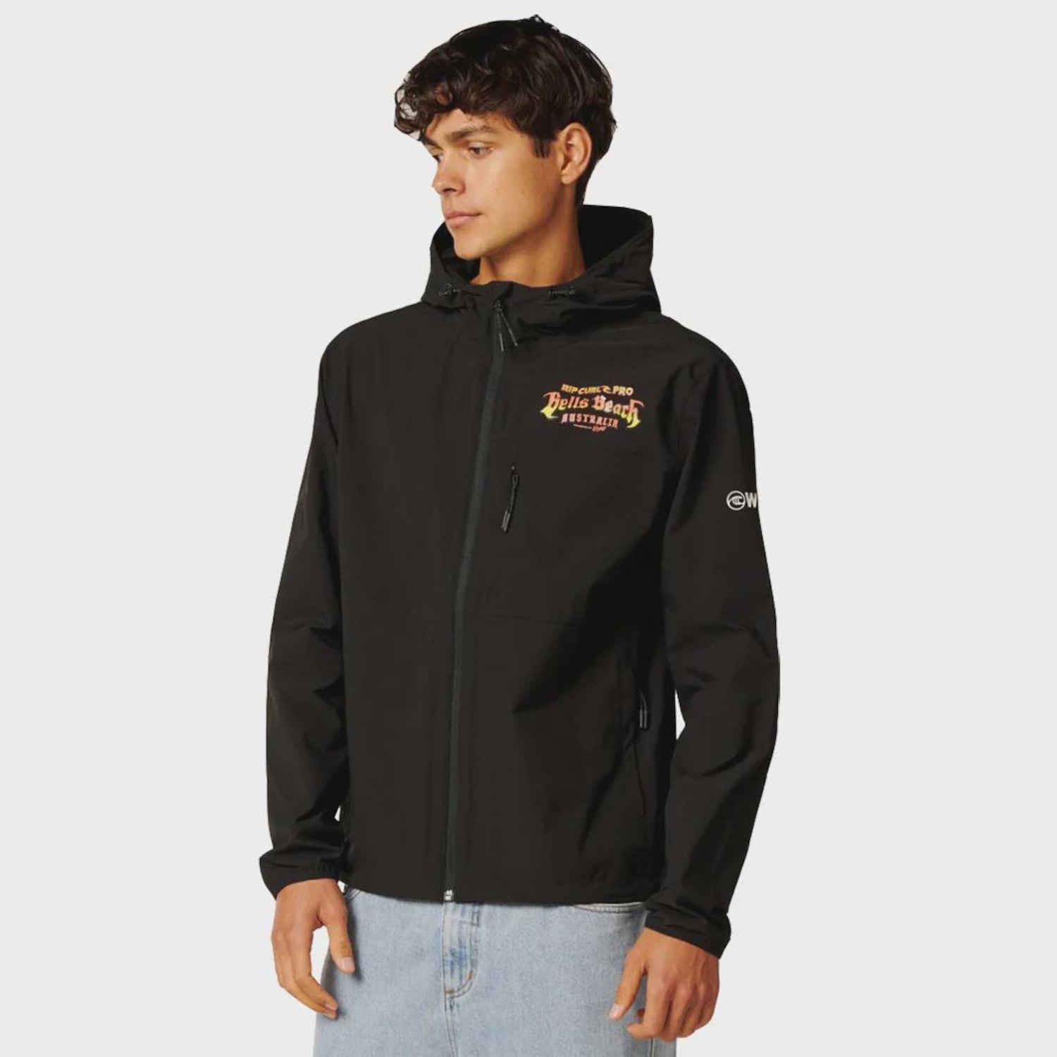 Jaqueta Masculina Rip Curl Bells Beach Pro Black Importada - Foto 1