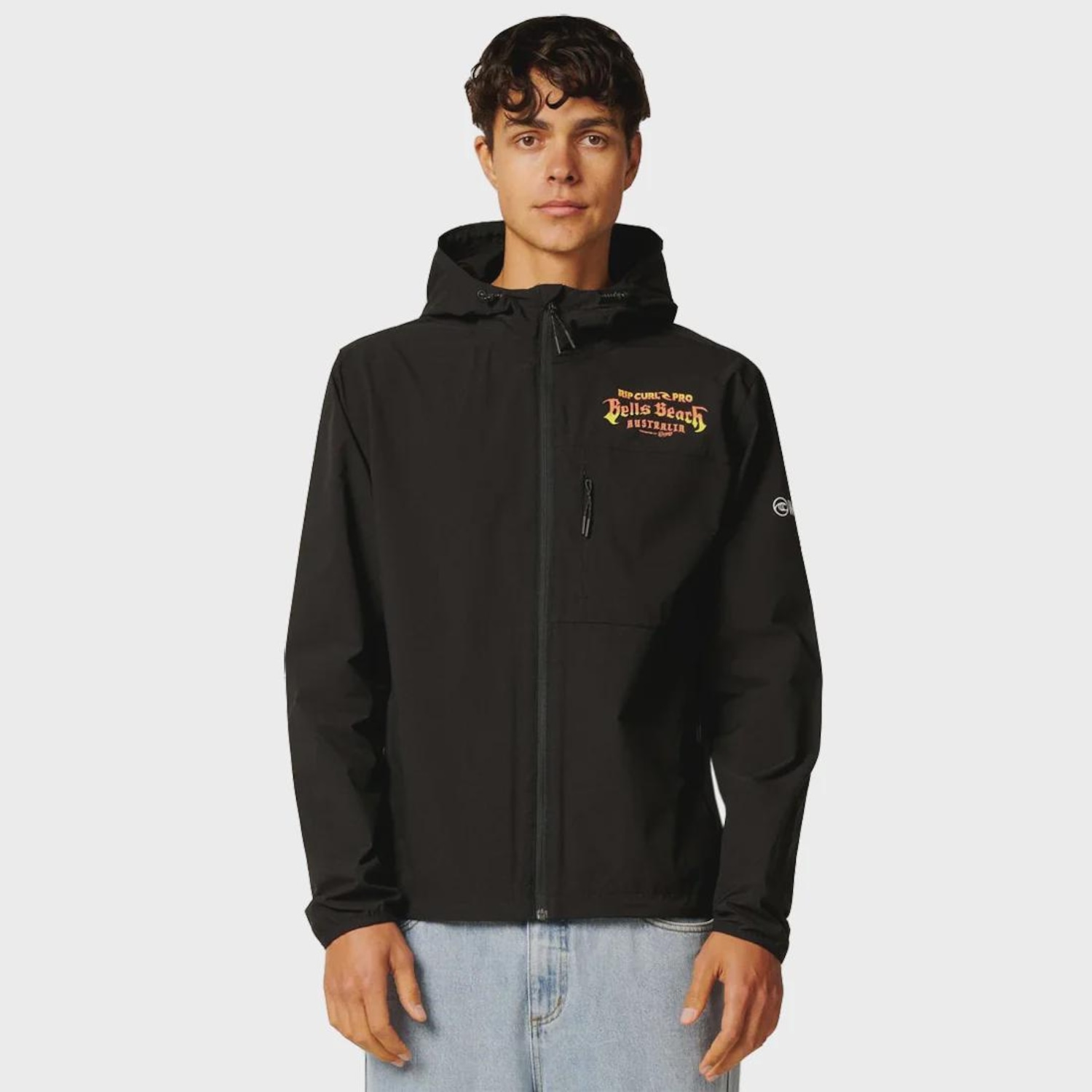 Jaqueta Masculina Rip Curl Bells Beach Pro Black Importada - Foto 2