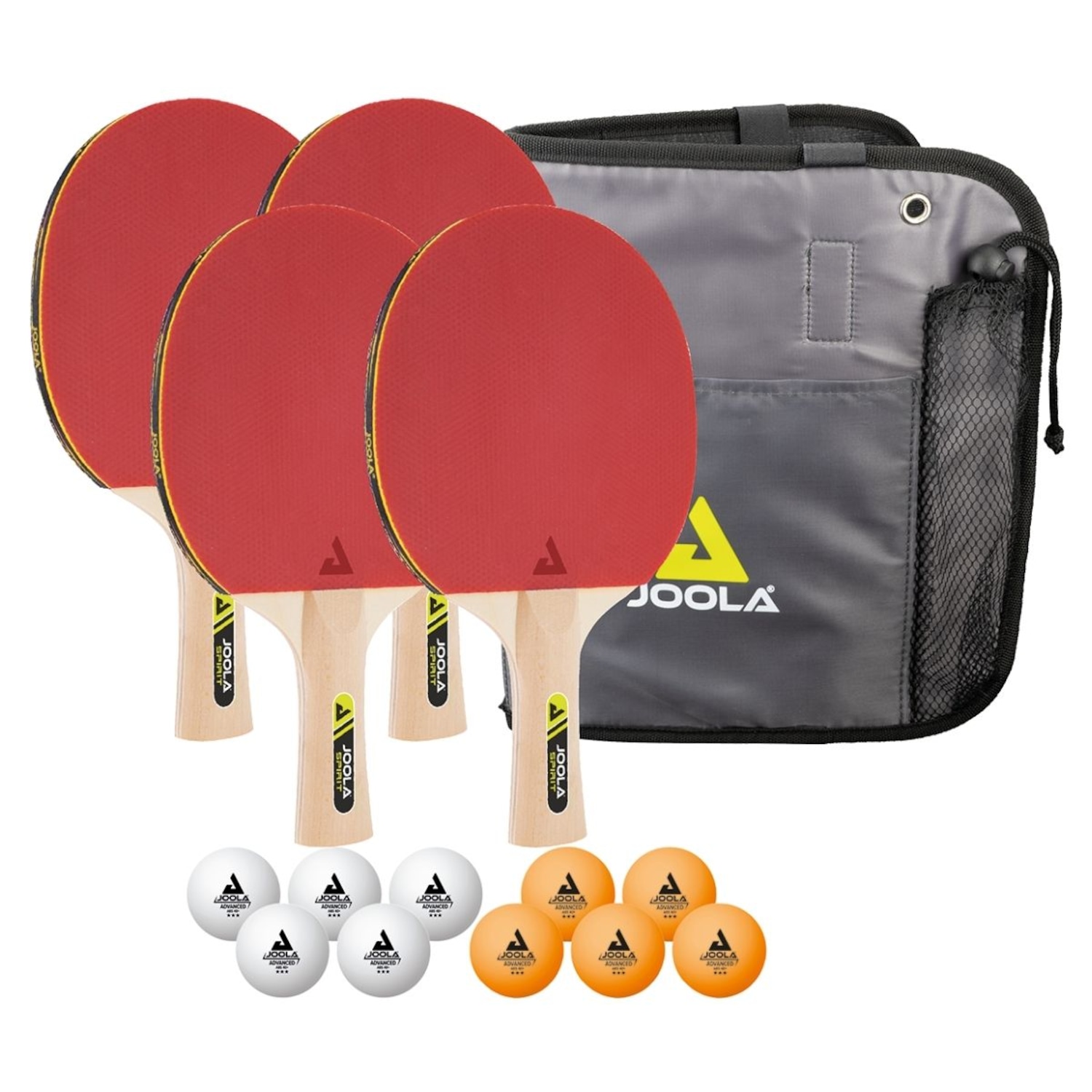 Kit de Raquetes Family Set - Maleta com 4 Raquetes e 10 Bolas Joola - Foto 1