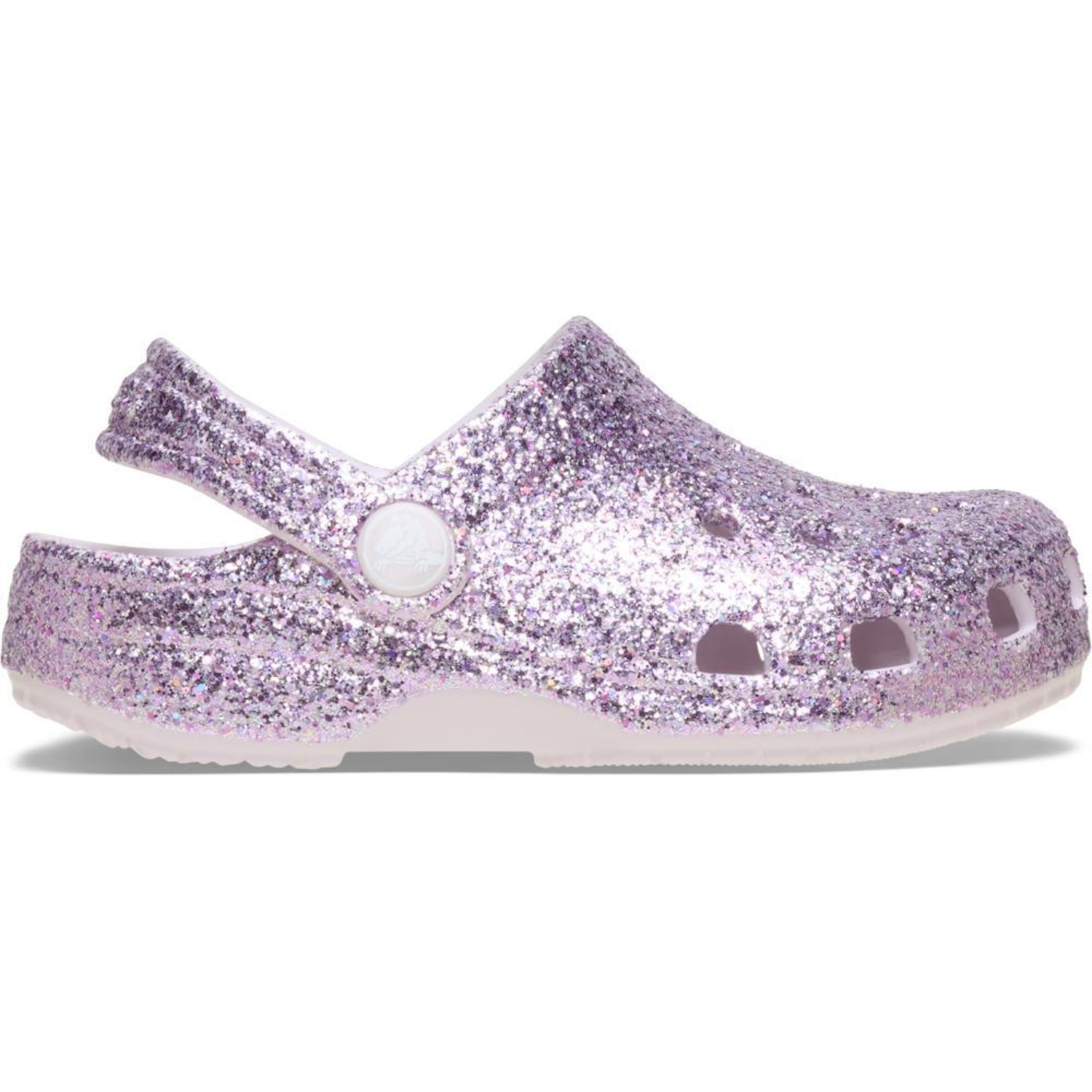 Sandália Crocs Classic Chunky Glitter Clog T - Infantil - Foto 1