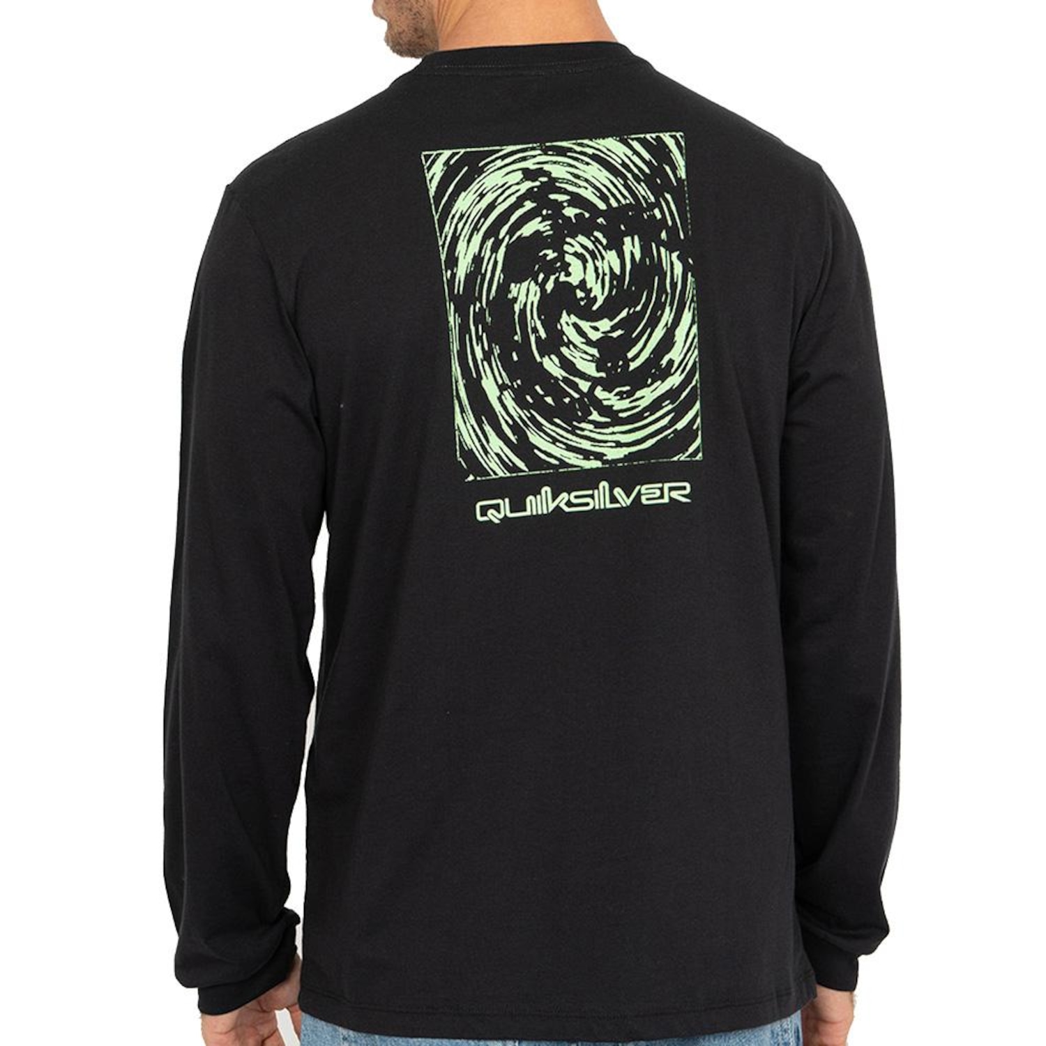 Camiseta Manga Longa Quiksilver ML Domed Logo Flaming Heat - Masculina - Foto 2