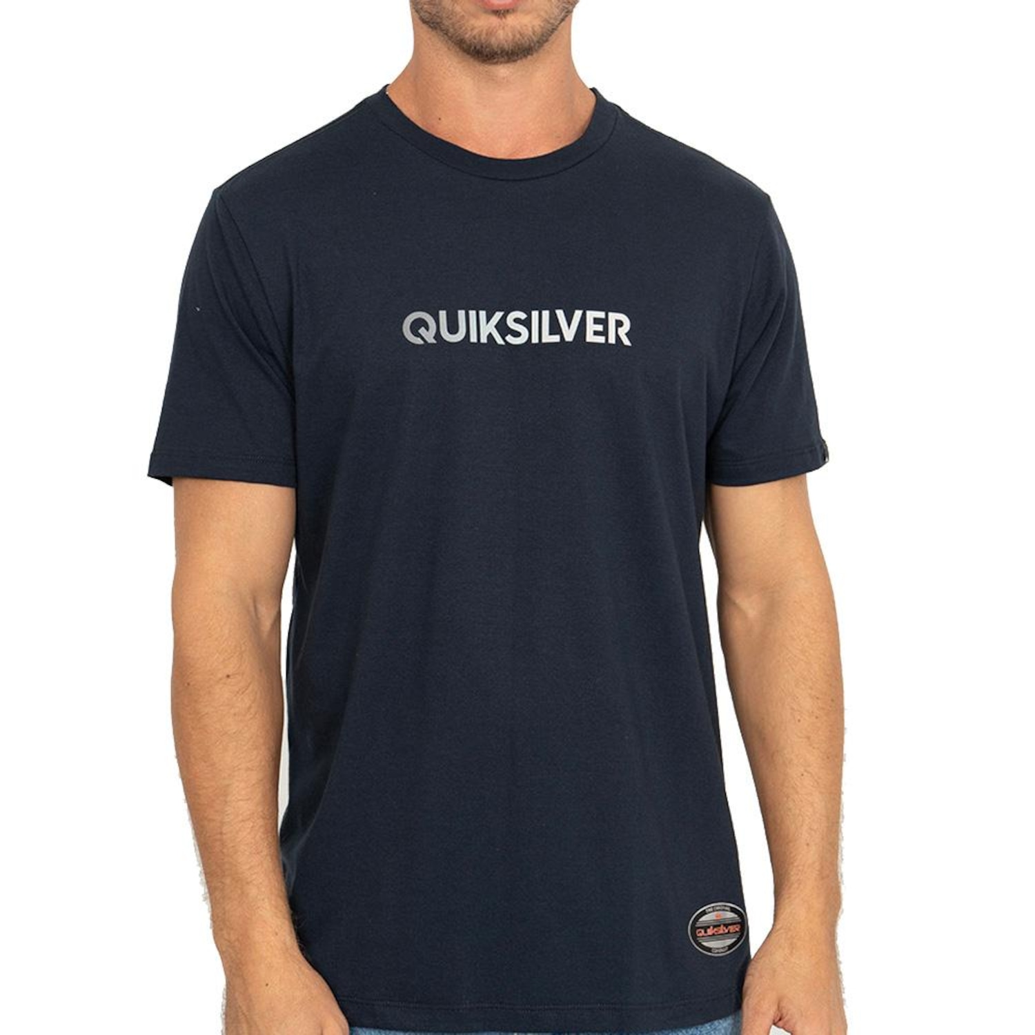 Camiseta Quiksilver Gradient Type Antique - Masculina - Foto 1
