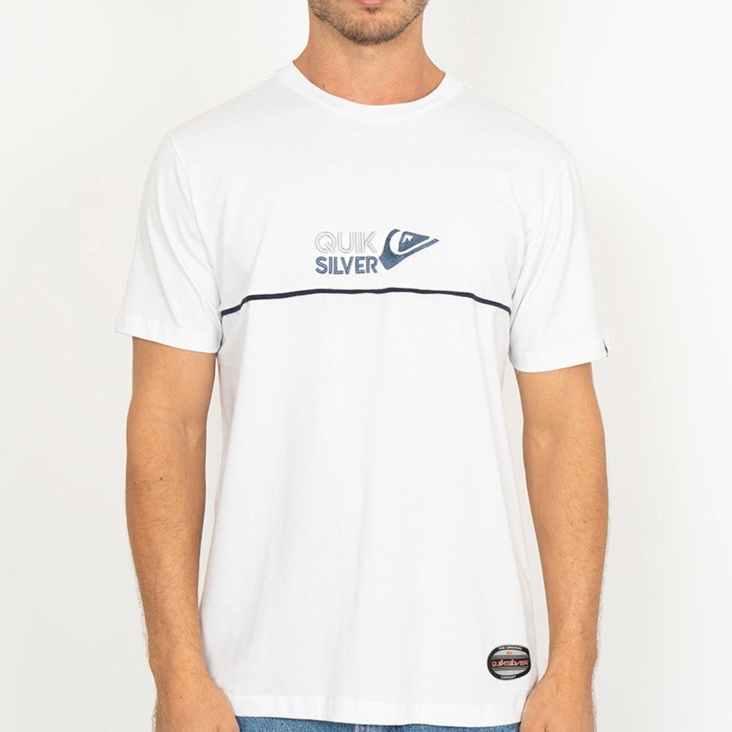 Camiseta Quiksilver Emb Omni Surf - Masculina - Foto 1