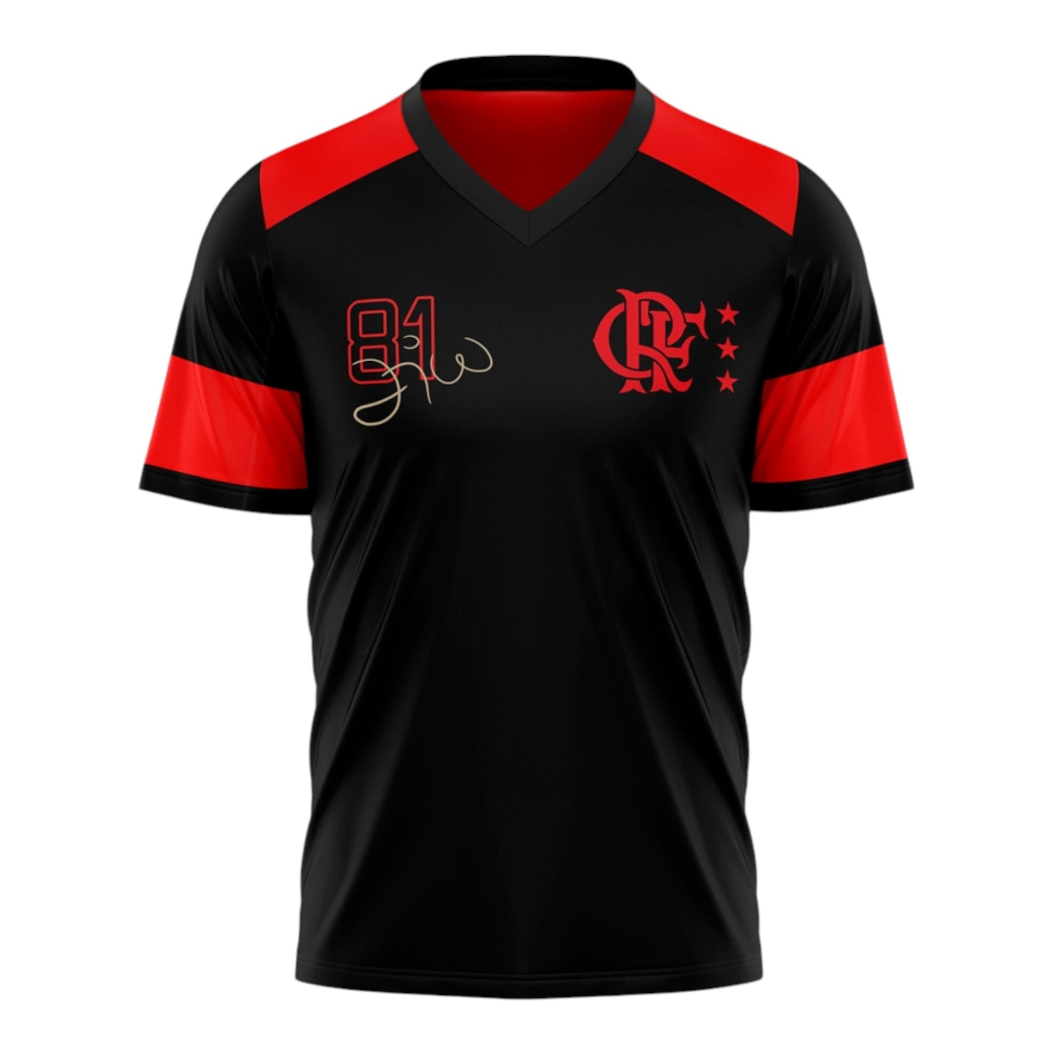 Camisa do Flamengo Zico 1981 Retrô Oficial - Masculina - Foto 1