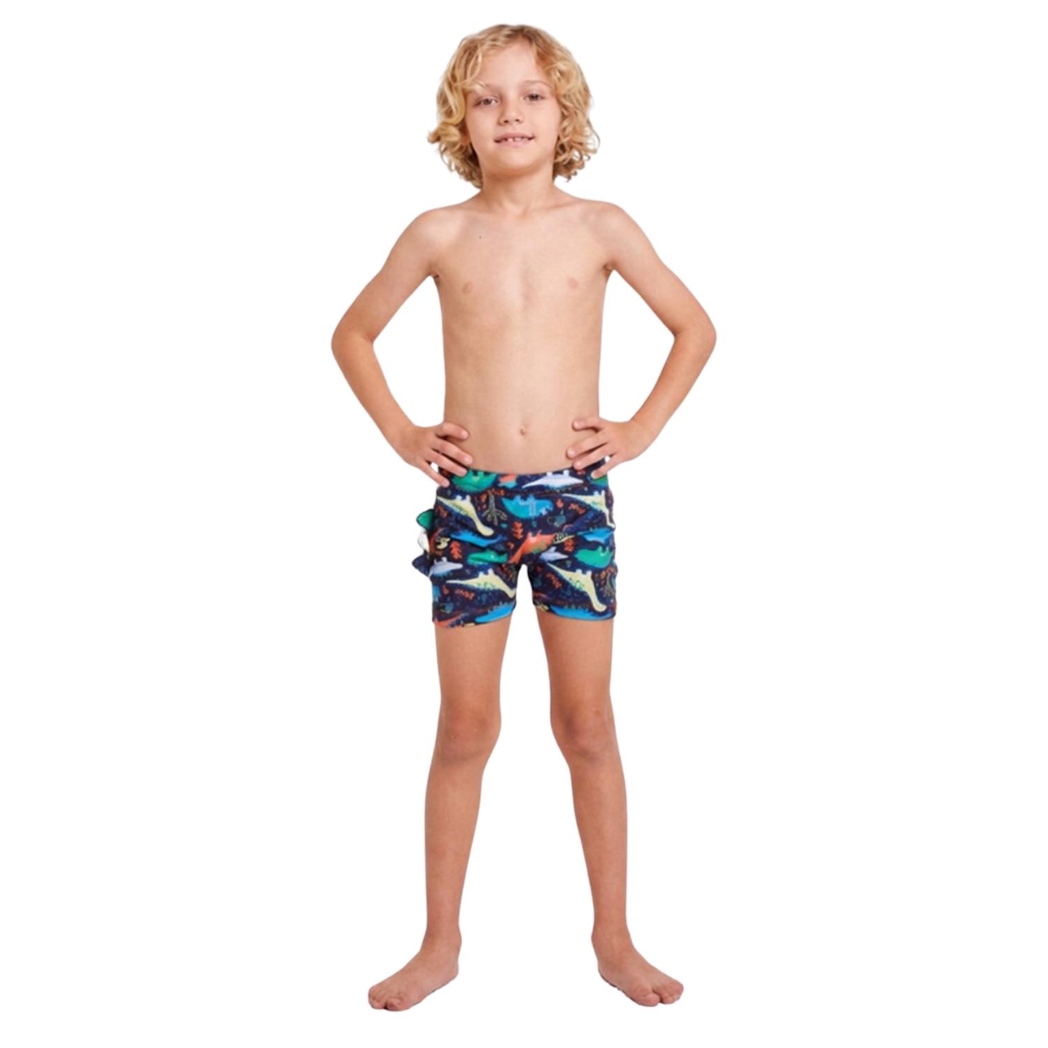 Shorts Dino Tip Top Com Estampa - Infantil - Foto 2