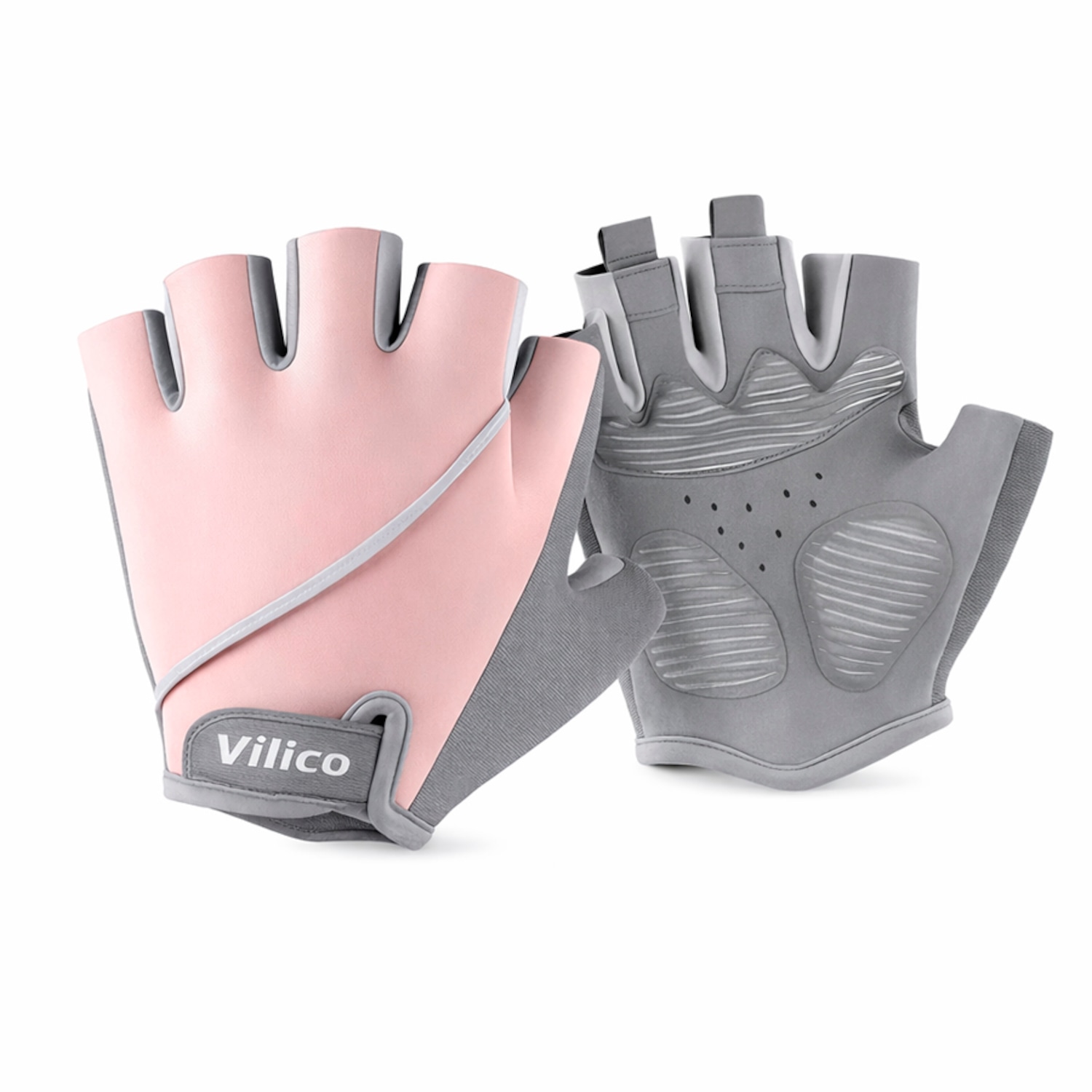 Luvas Esportiva Gold Sports Vilico Gel Meio Dedos Anti Slip Com Silicone e Respirável - Foto 1
