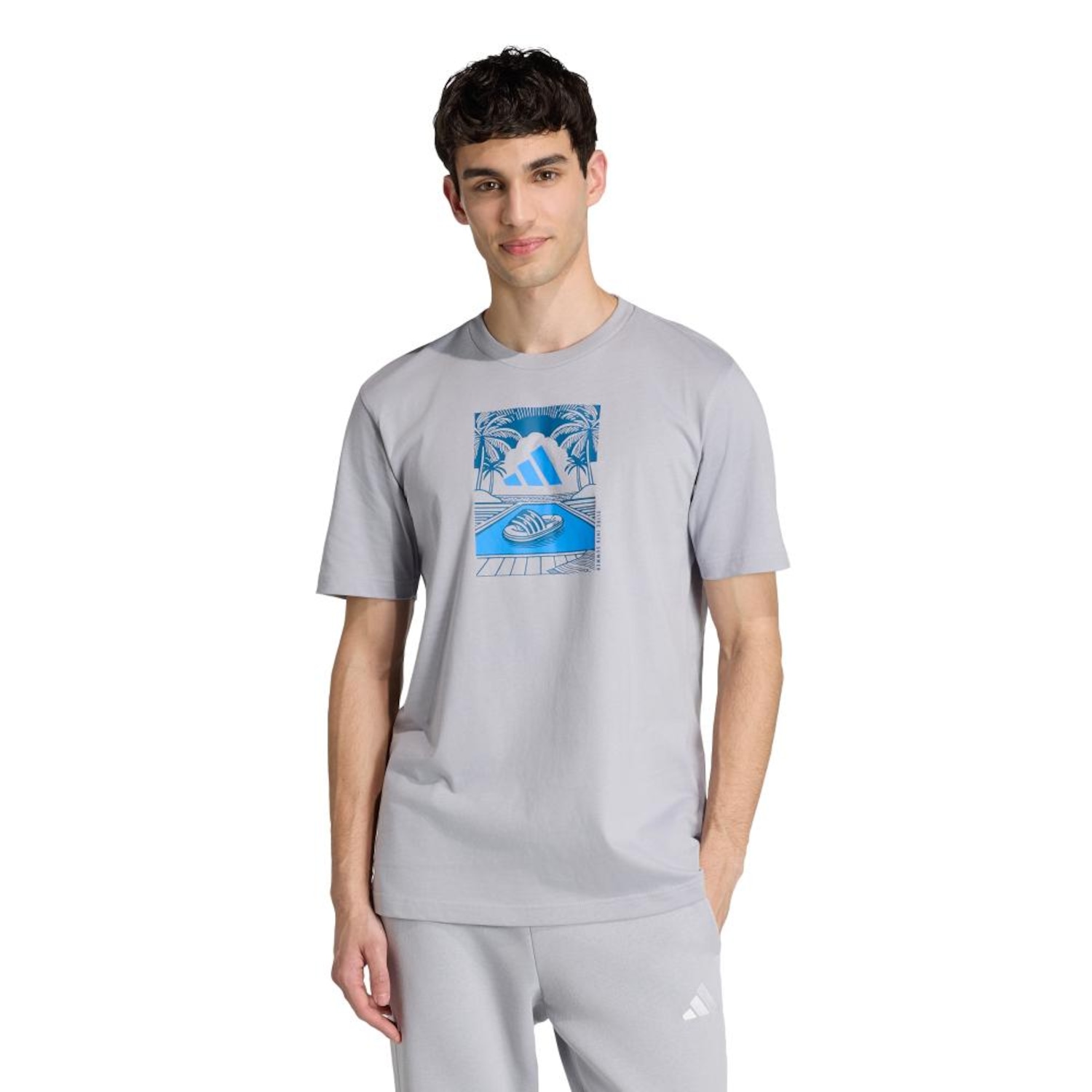 Camiseta Adidas Summer Slides Relax Masculina - Foto 1