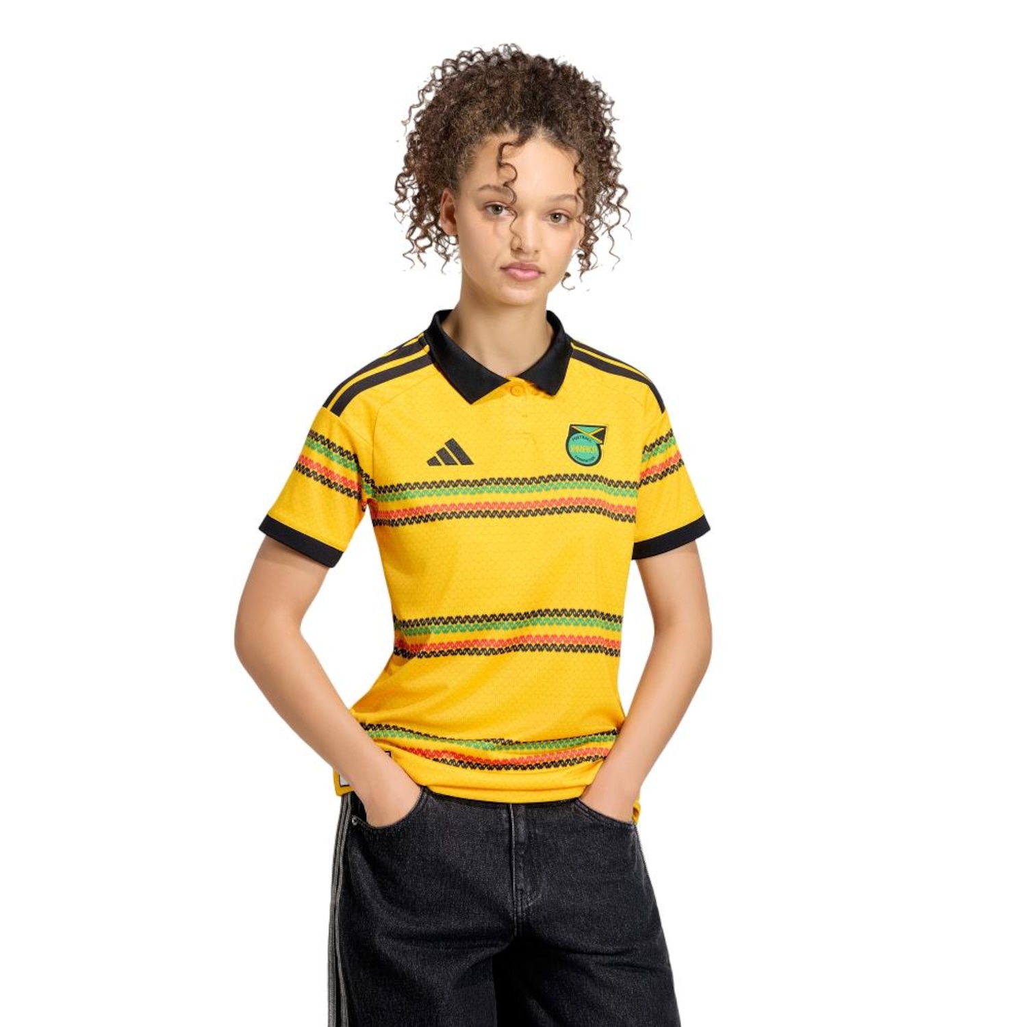 Camisa Jamaica I 26/27 x Bob Marley Adidas Feminina - Foto 1