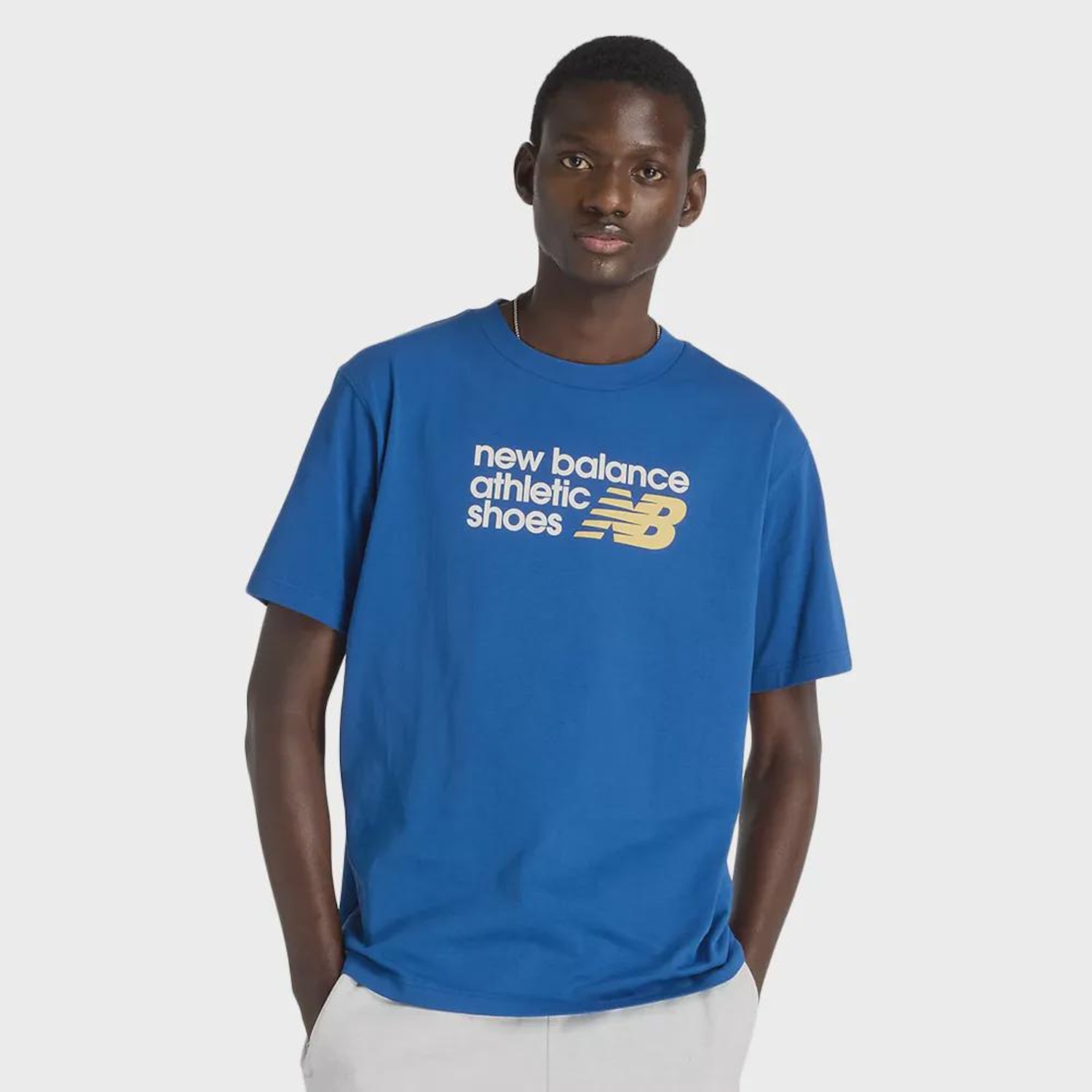 Camiseta New Balance Athletics Relaxed Premium Masculina - Foto 1