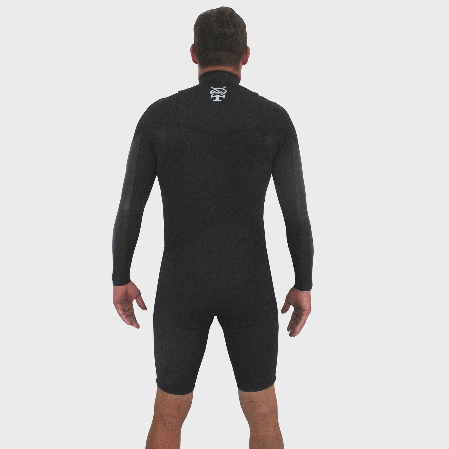 Short John Masculino Mercury Spring Chest Zip Black Importado Quiksilver 2/2mm - Foto 4