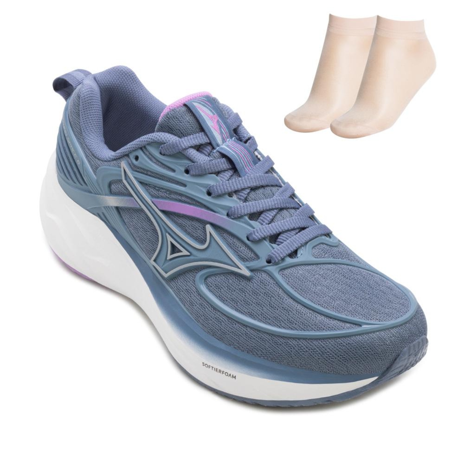 Tênis Masculino Running Mizuno AL Space 6 + Meia - Foto 1
