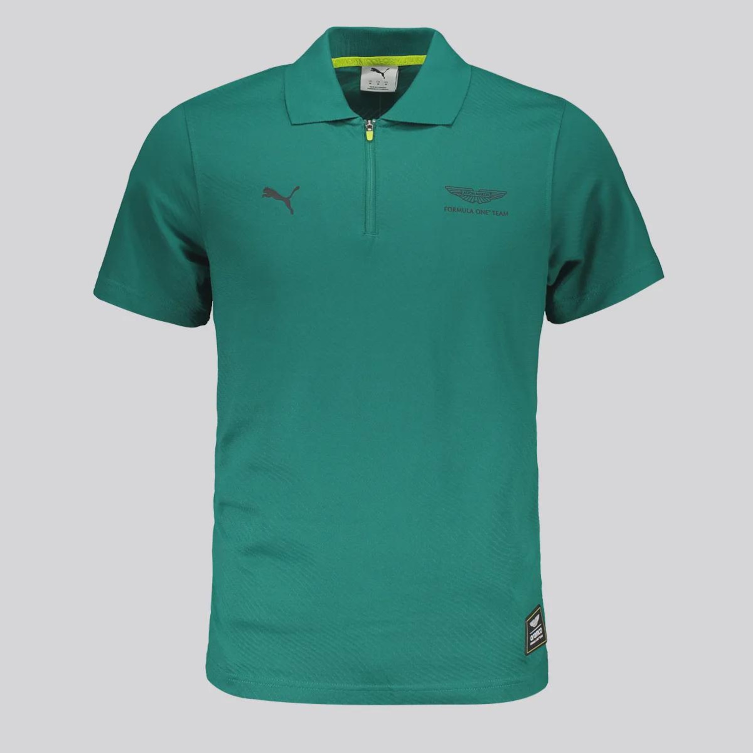 Camiseta Polo Masculina Aston Martin F1 Team Jacquard Puma - Foto 4