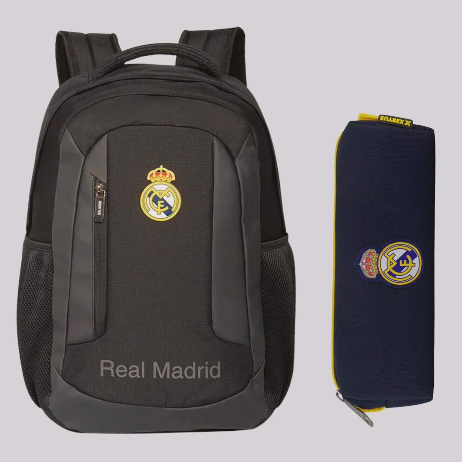 Kit Mochila Esportivo e Estojo Real Madrid FutFanatics - Foto 1