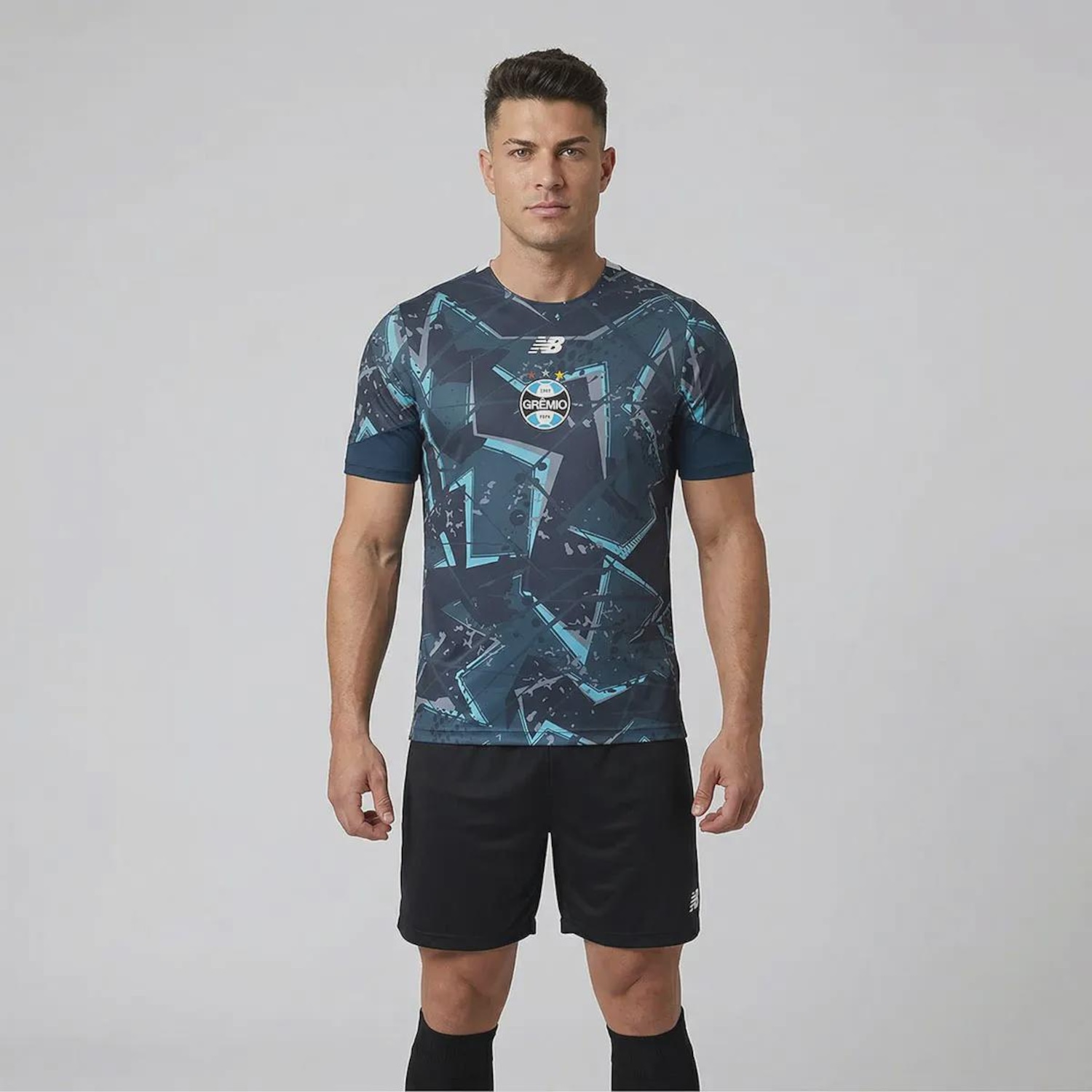 Camisa Grêmio Pré-Jogo 2026 New Balance Masculina - Foto 1