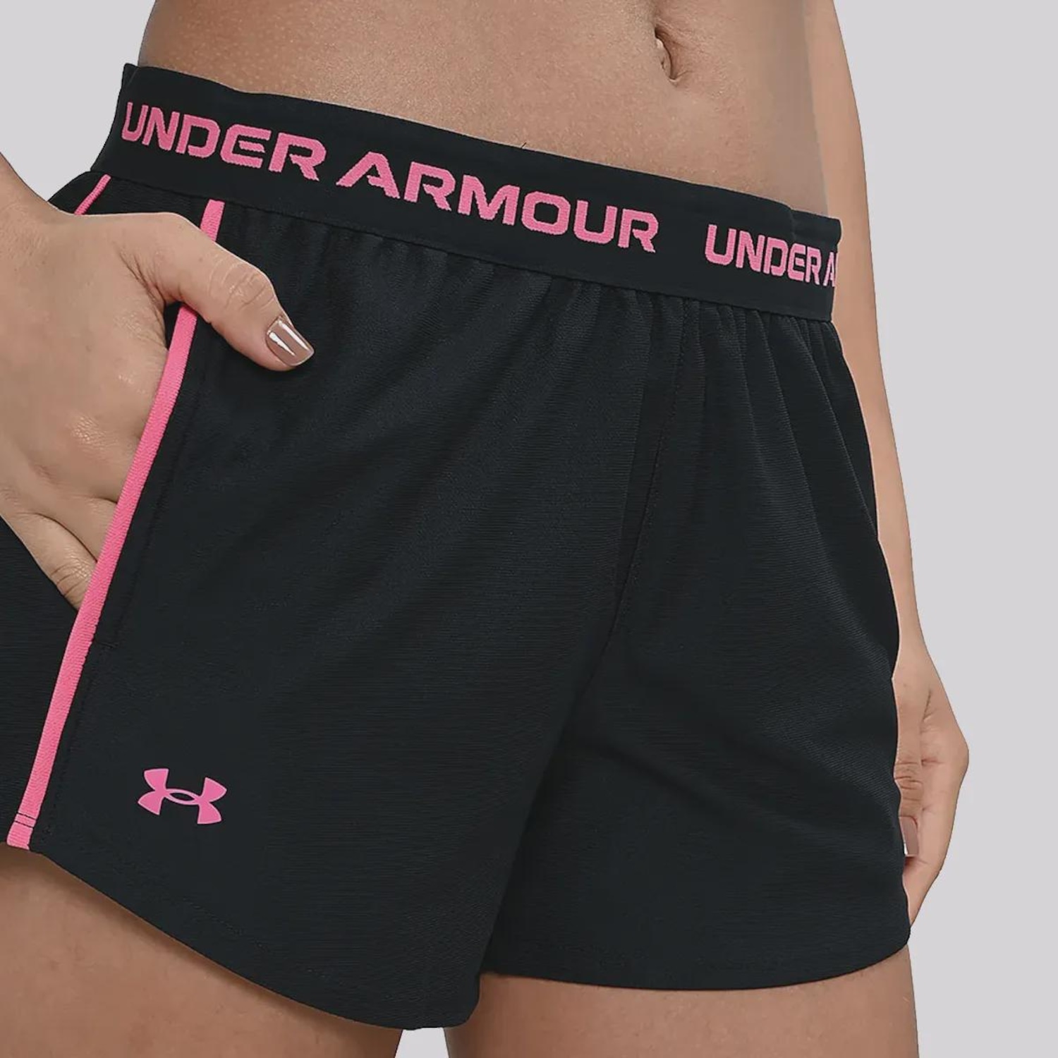 Shorts Feminino Tech Play Up Sports Under Armour - Foto 1