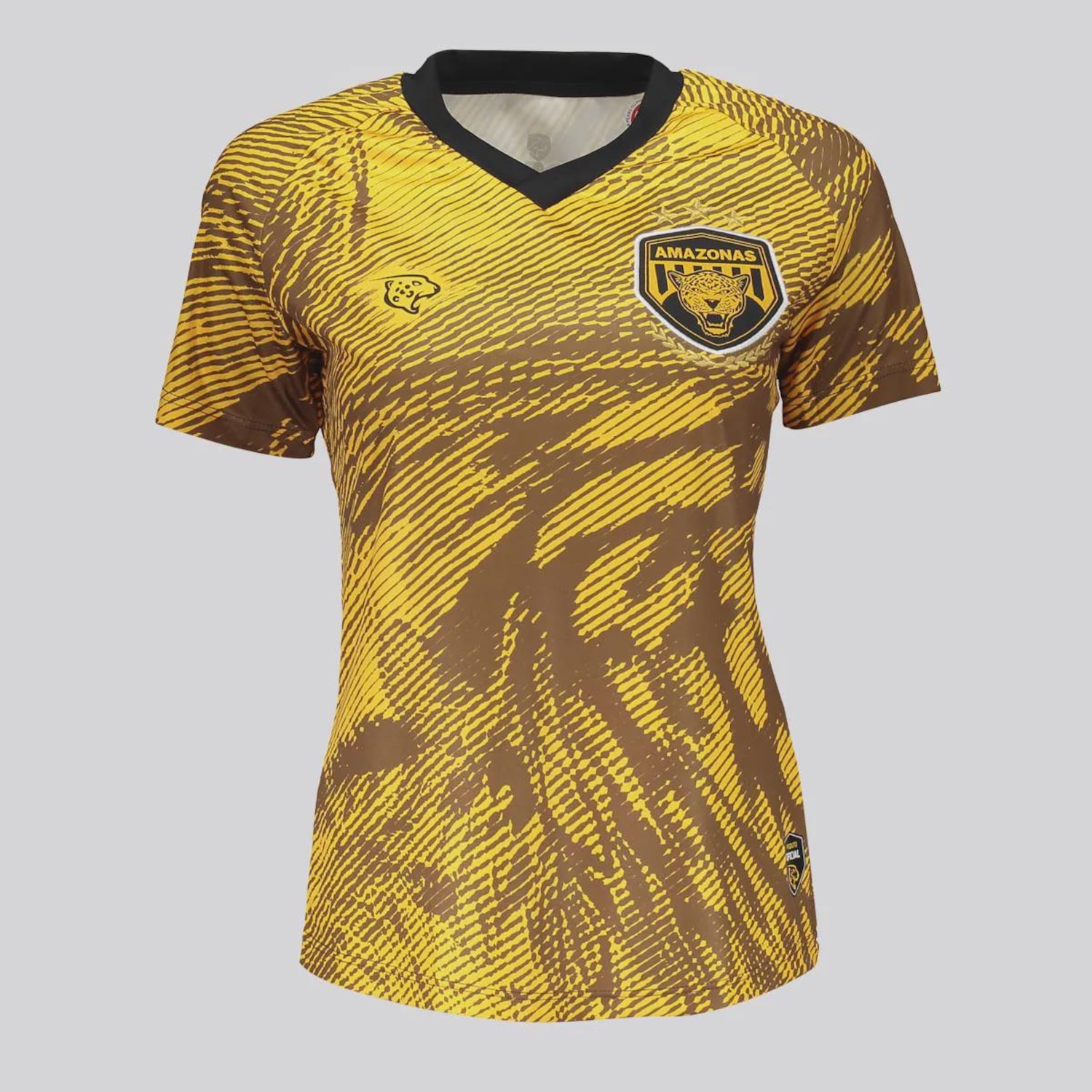 Camisa Onça Amazonas Aquecimento Atleta 2025 FutFanatics Feminina - Foto 1