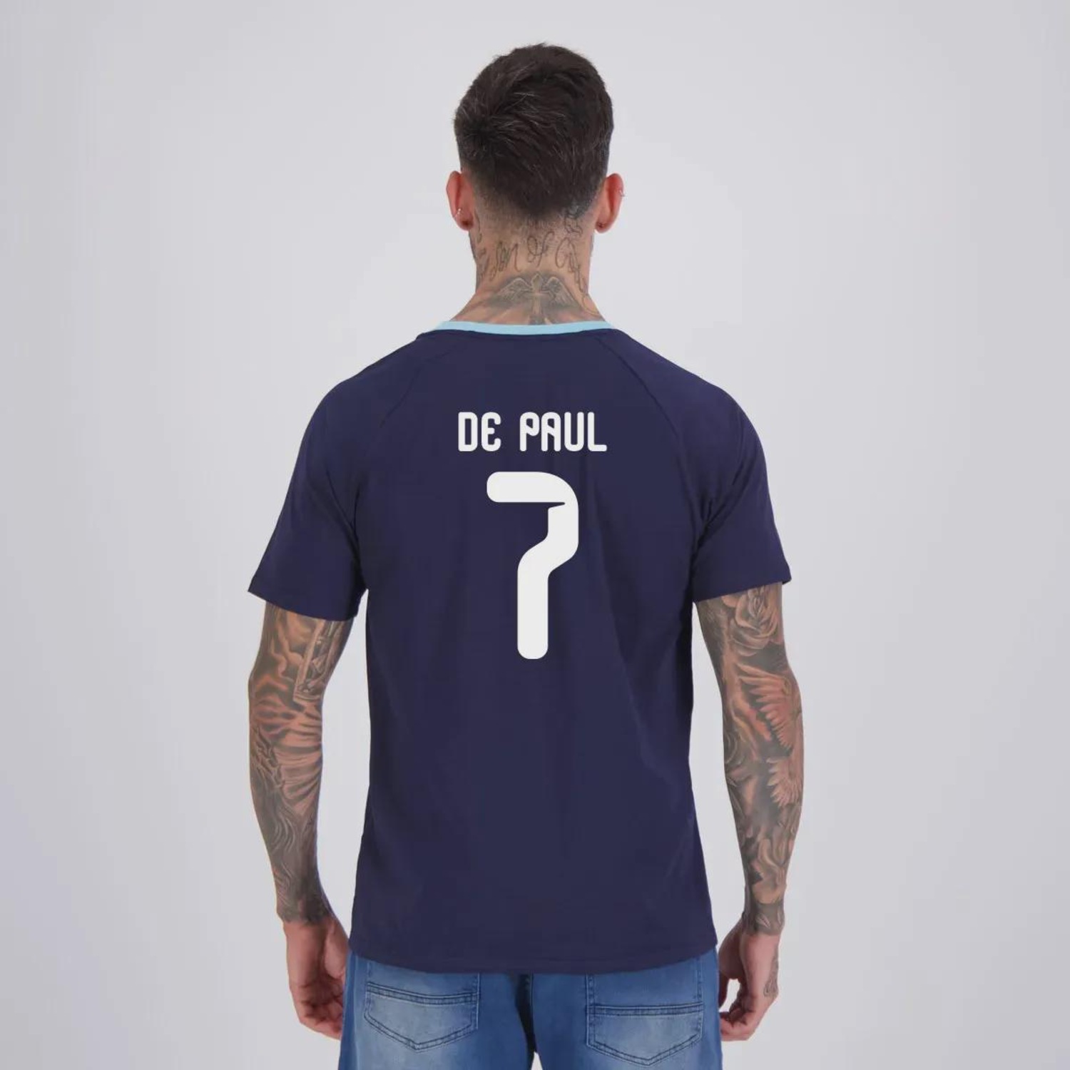 Camisa Argentina Ribbon FutFanatics Masculina - Foto 1
