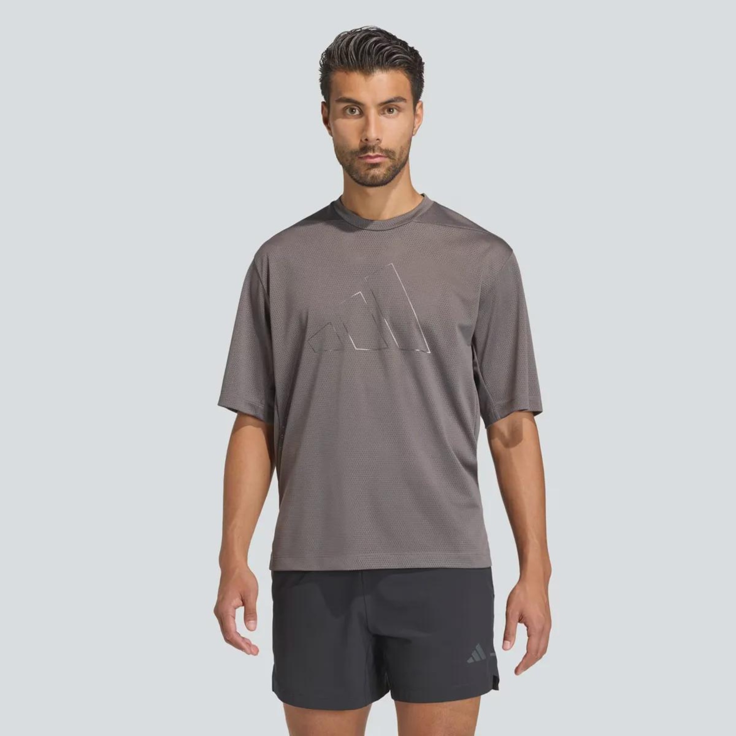 Camiseta Masculina Power Essentials Mesh adidas - Foto 1