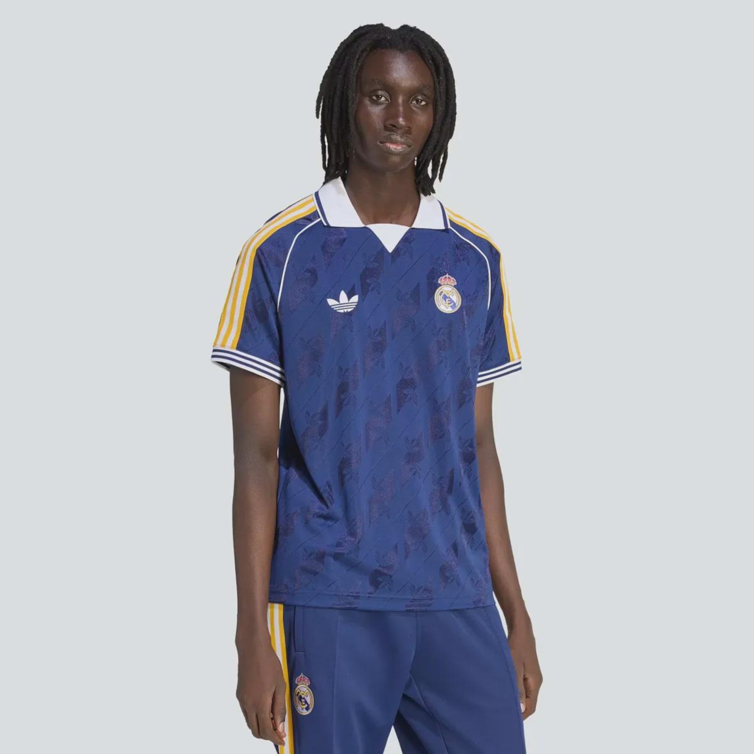 Camisa Polo Real Madrid Originals adidas Maculina - Foto 1