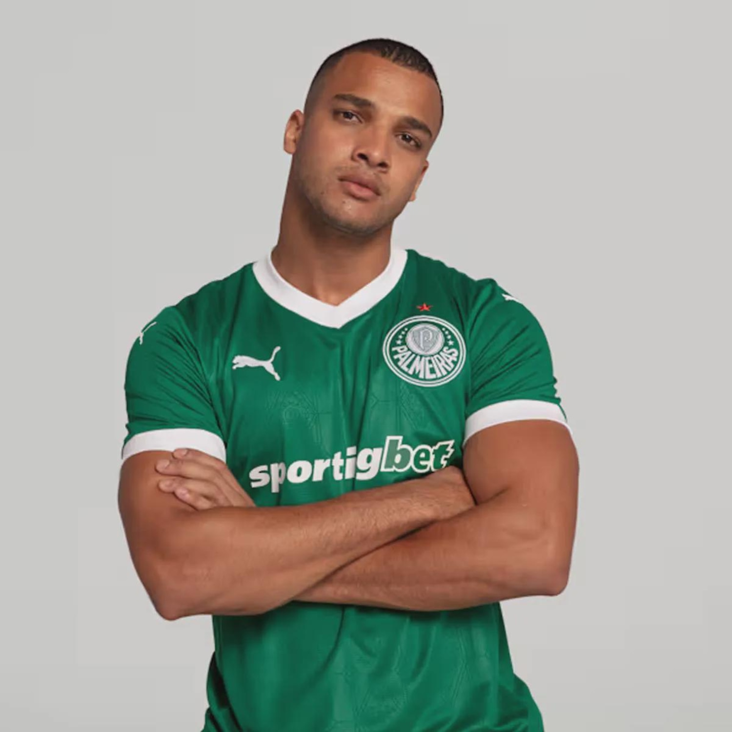 Camisa do Palmeiras I 2025 Com Patrocínio Puma Masculina - Foto 1