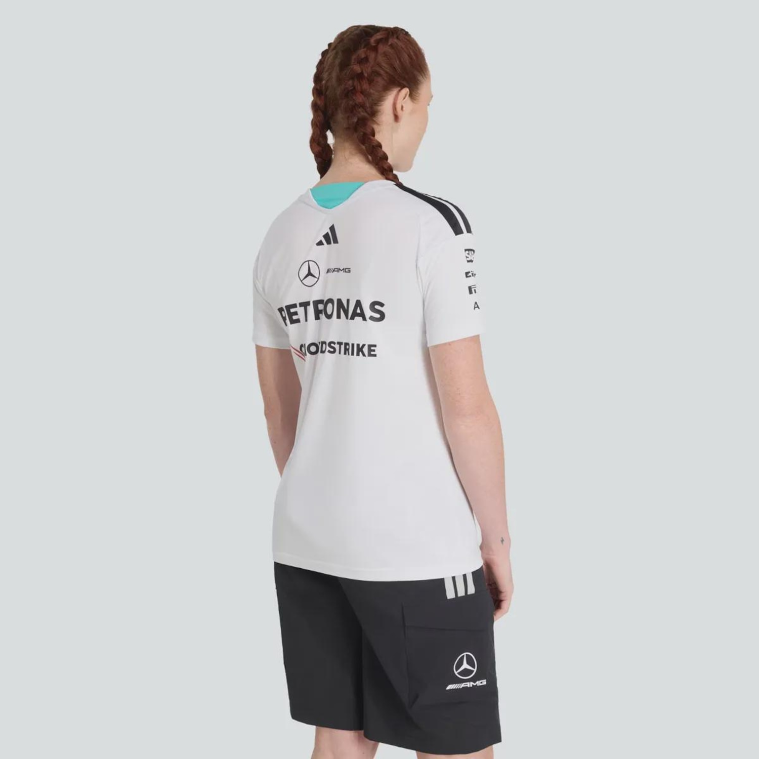 Camiseta Feminina Mercedes AMG Petronas Driver adidas - Foto 2