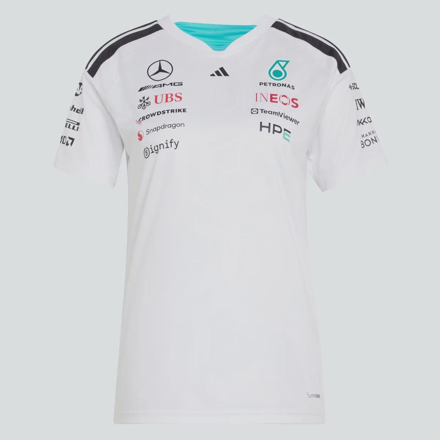 Camiseta Feminina Mercedes AMG Petronas Driver adidas - Foto 3