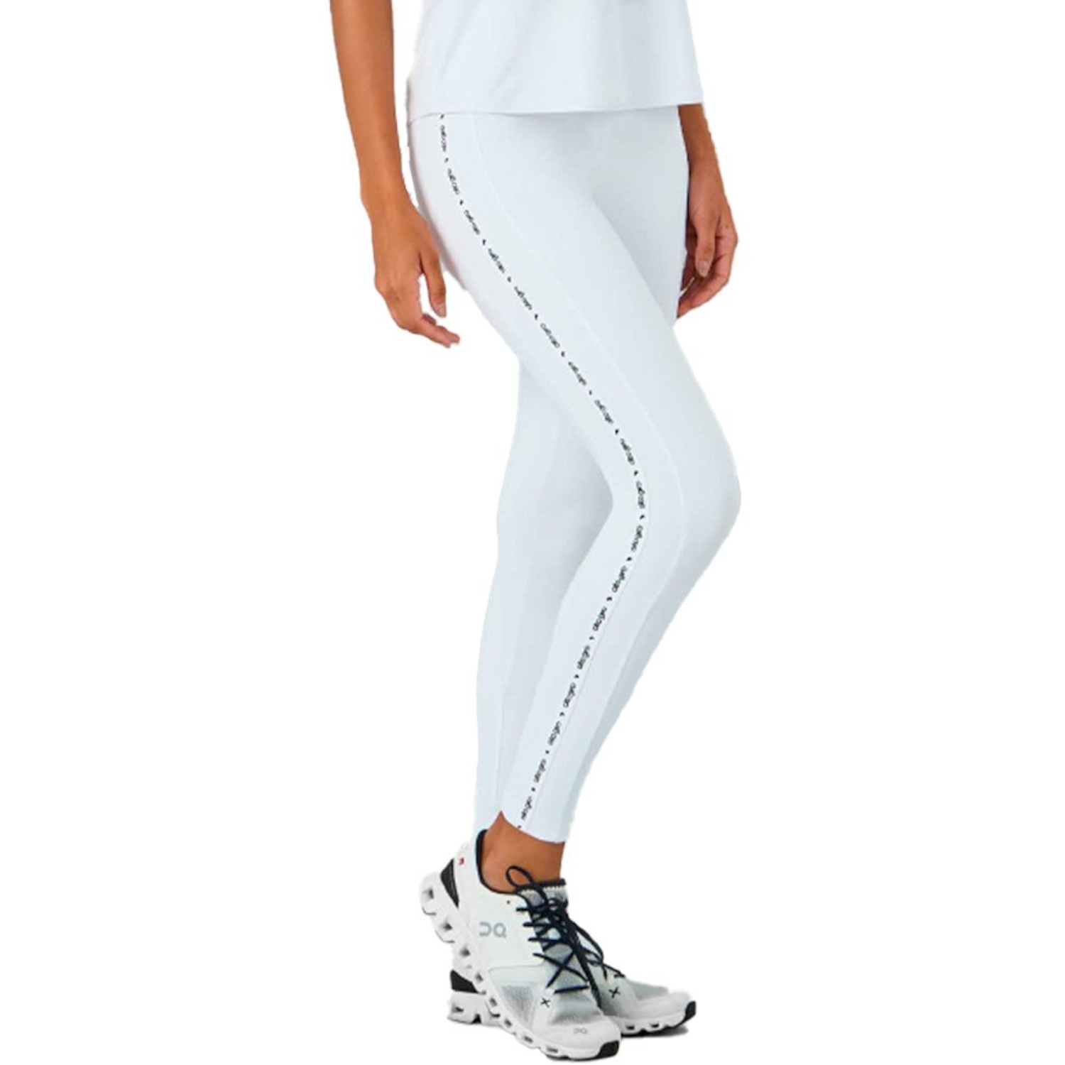 Legging Alto Giro Elástico Personalizado Feminina - Foto 1