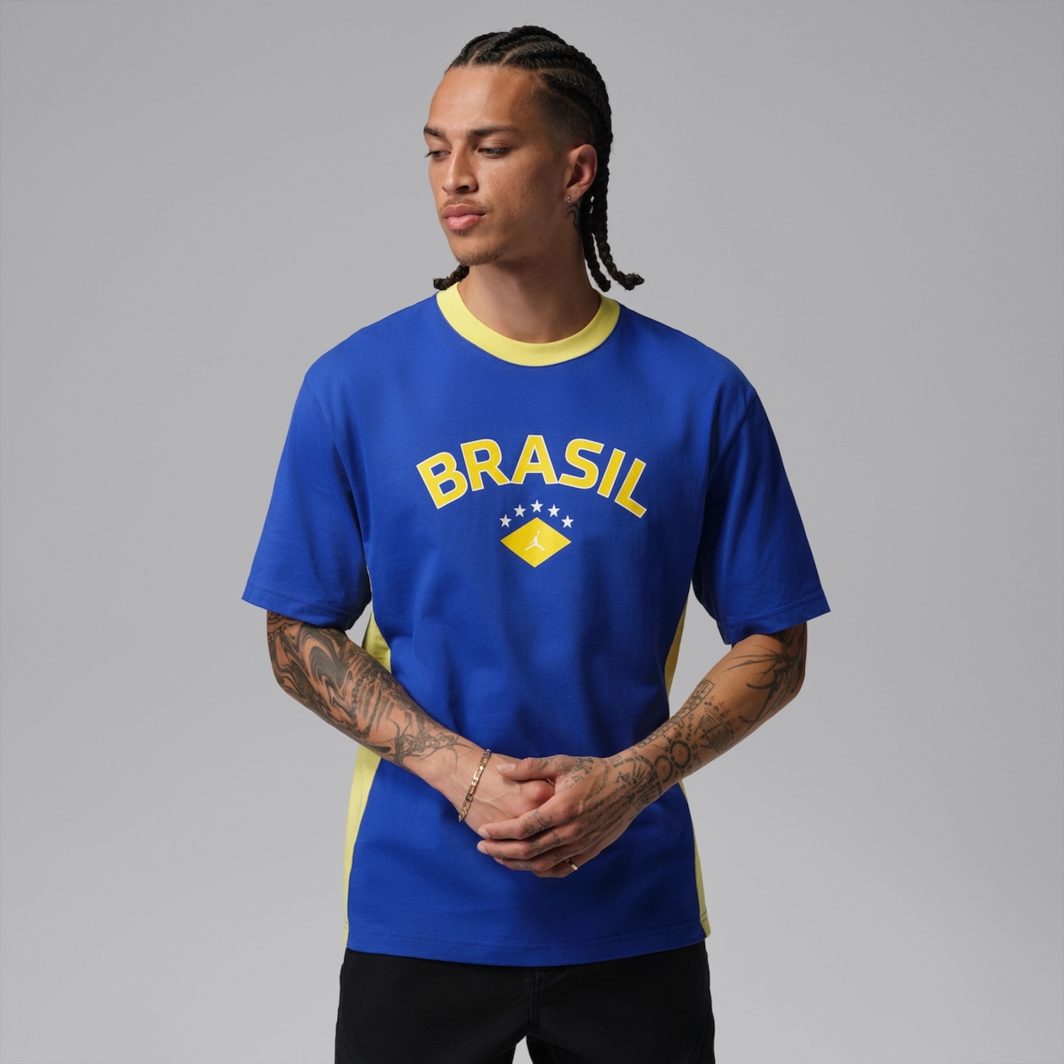 Camiseta Brasil Air Jordan - Foto 1