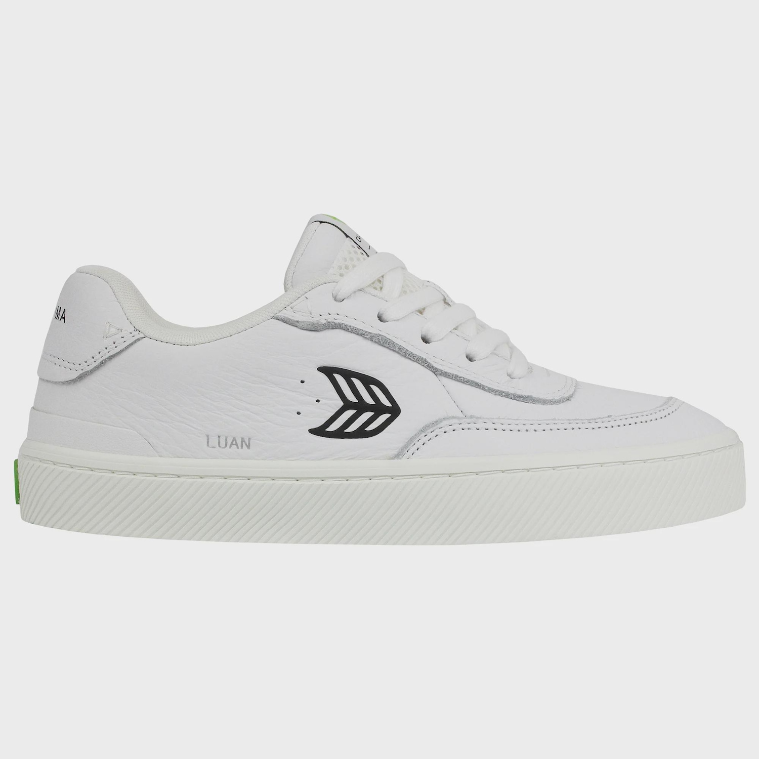 Tênis Masculino Cariuma Luan Pro White Premium Leather Black - Foto 1