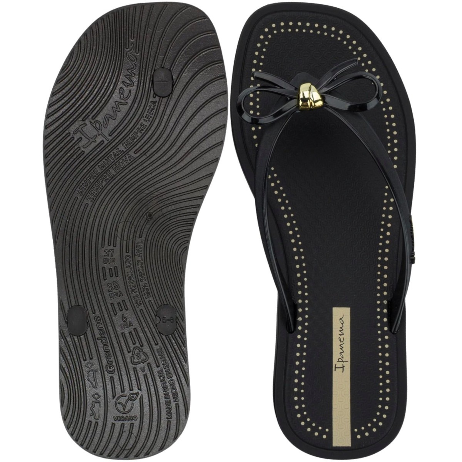 Chinelo de Dedo Ipanema Laços Feminino - Foto 3