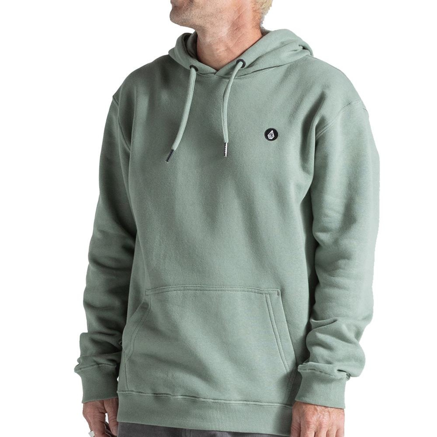 Blusão de Moletom com Capuz Volcom Canguru Foreman - Masculino - Foto 1