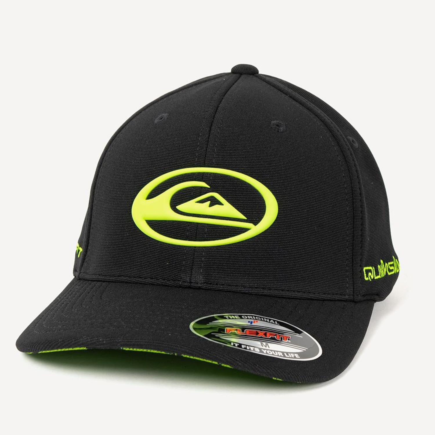 Boné Unissex Quiksilver Domed Logo Flaming Heat Aba Curva - Foto 1