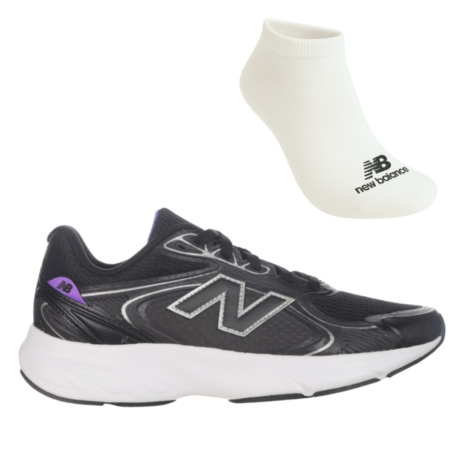 Kit Tênis New Balance Amaste E Meia - Feminino - Foto 1