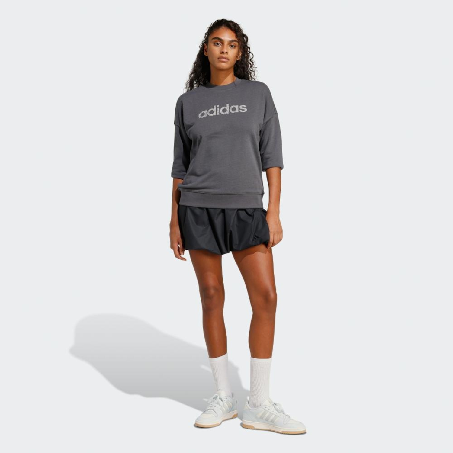 Saia Balonê Adidas Malha Seasonal Essentials Feminina - Foto 4